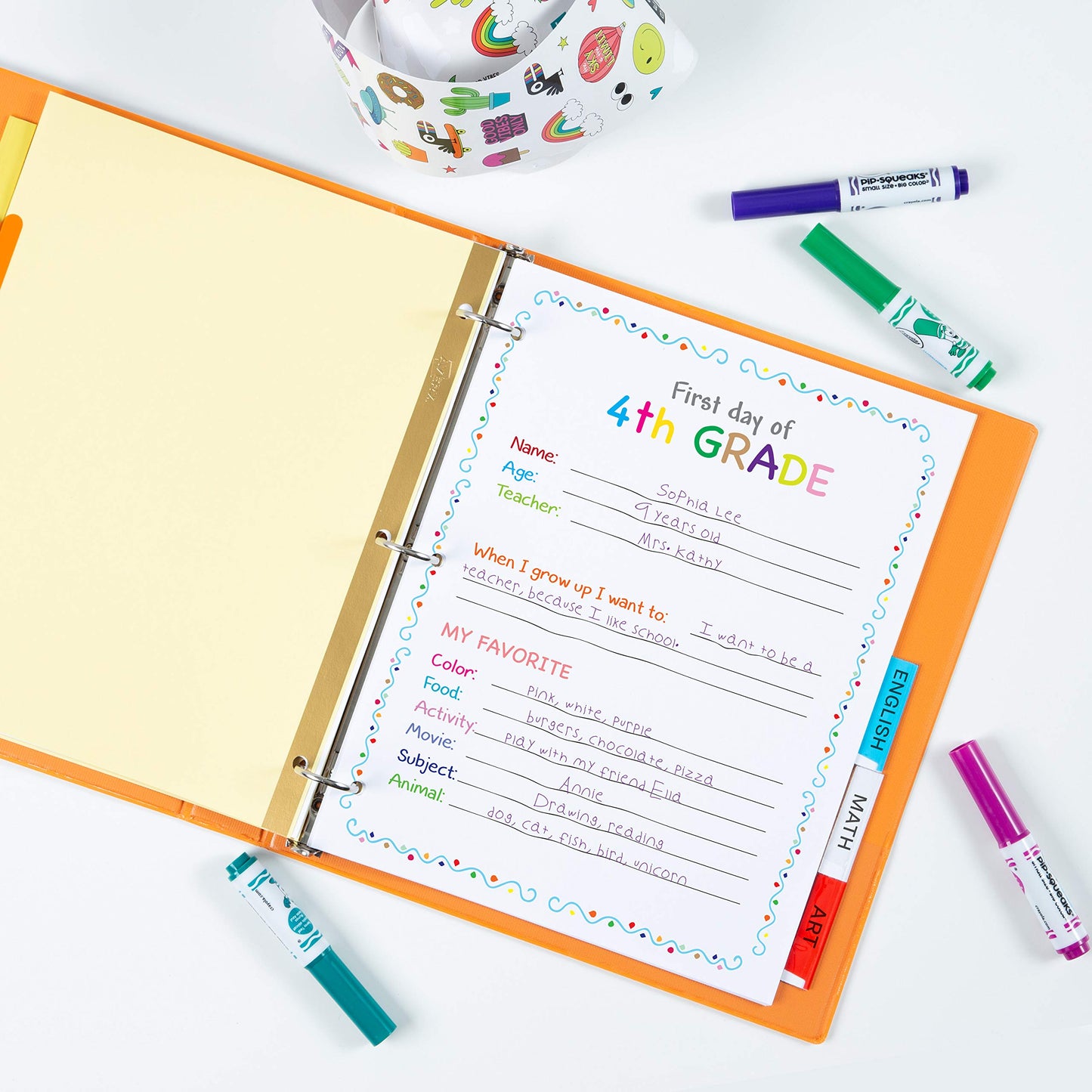 Avery Binder Dividers - 5-Tab Insertable Multicolor Big Tabs for Binders, 48 Sets of Dividers (11109)