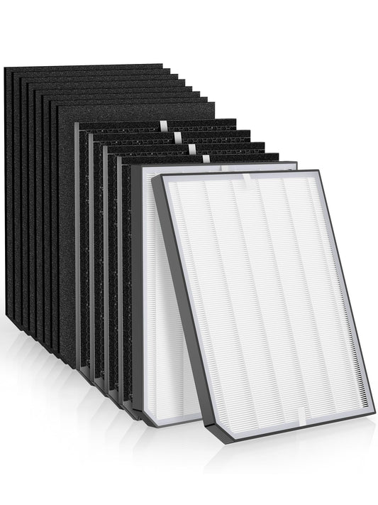 2000 Replacement Filters Compatible with Air Doctor 2000 & 2000i Air Purifiers, 2 High-Efficiency Filter, 4 Activated Carbon Filters and 8 Pre-Filters, Compare to Part # ADF2001, ADF2002, ADF2003