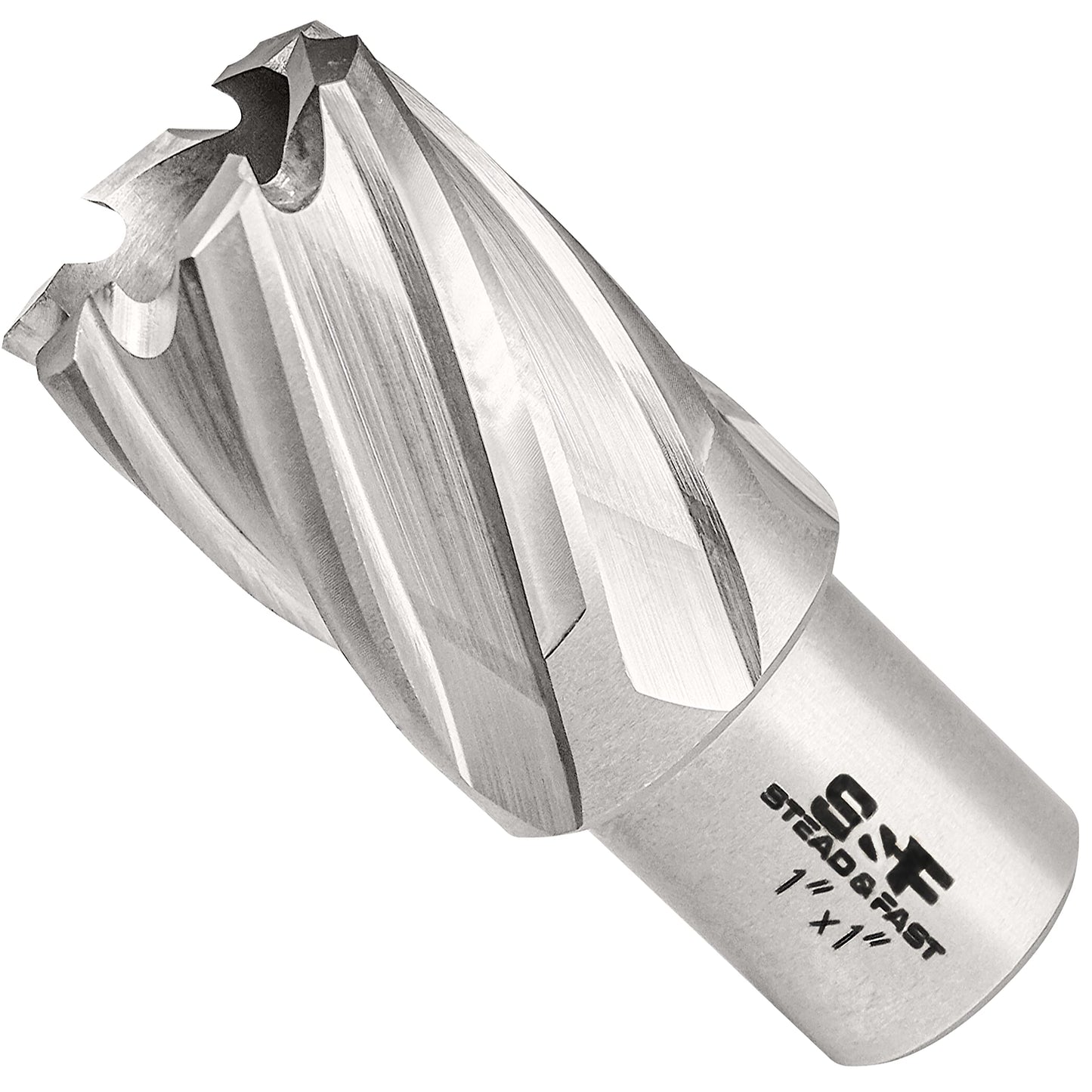 S&F STEAD & FAST Annular Cutter, 1” Diameter x 1" Depth of Cut for Magnetic Drill Press, Mag Drill Bit with Pilot Pin
