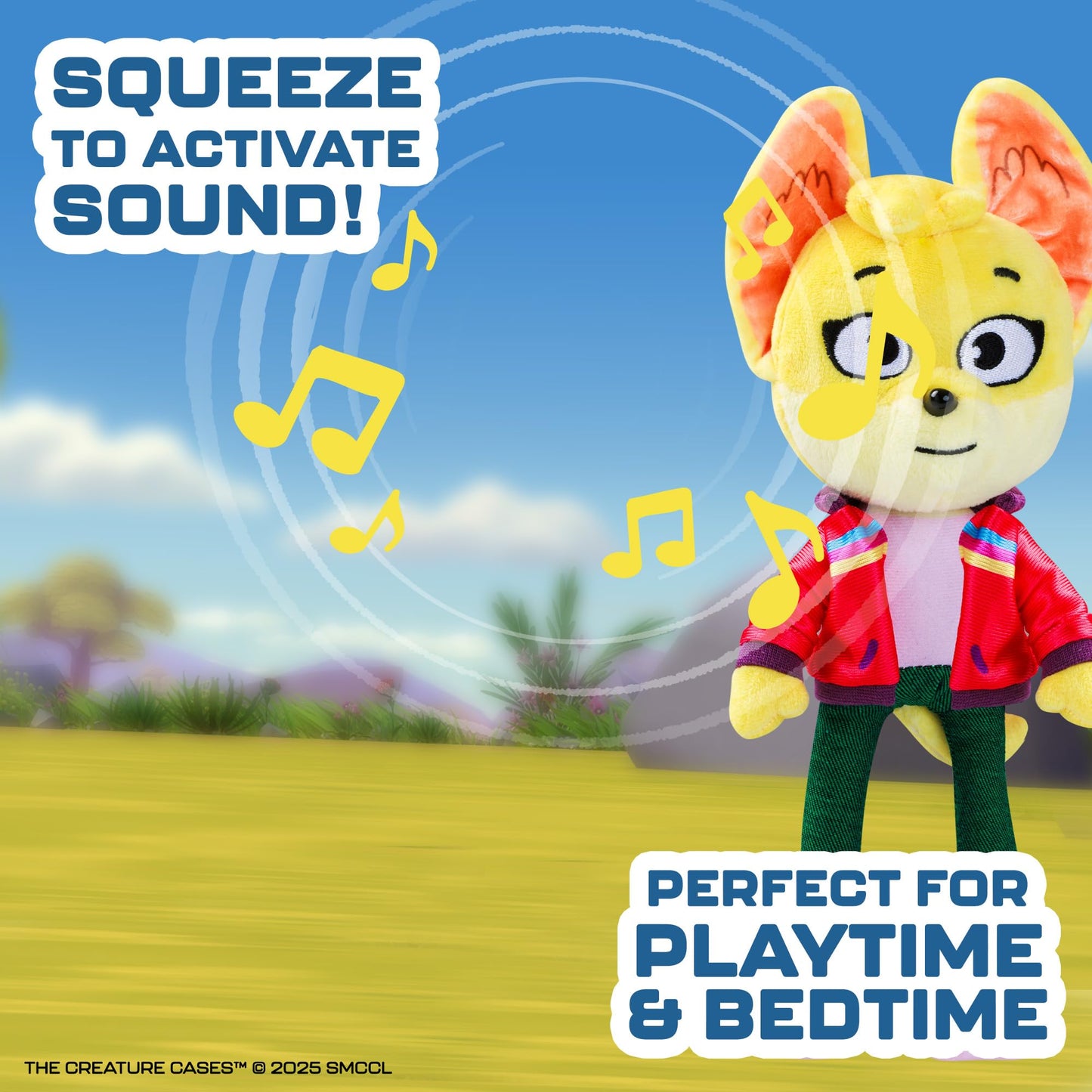 The Creature Cases 16-Inch Feature Plush – Kit Casey Musical Backpack Deluxe Cuddle Toy with Sound Effects, Soft Fabric, and Collectible Design by PMI Toys (Kit Casey)