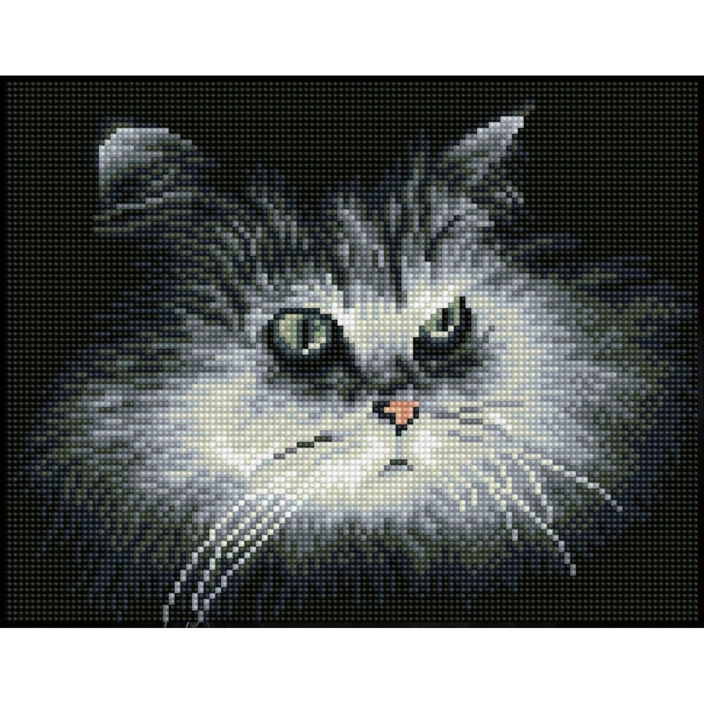Diamond Dotz Square Diamond Facet Art Kit 9.8"X12.6"-Shadow Cat -DQ7002