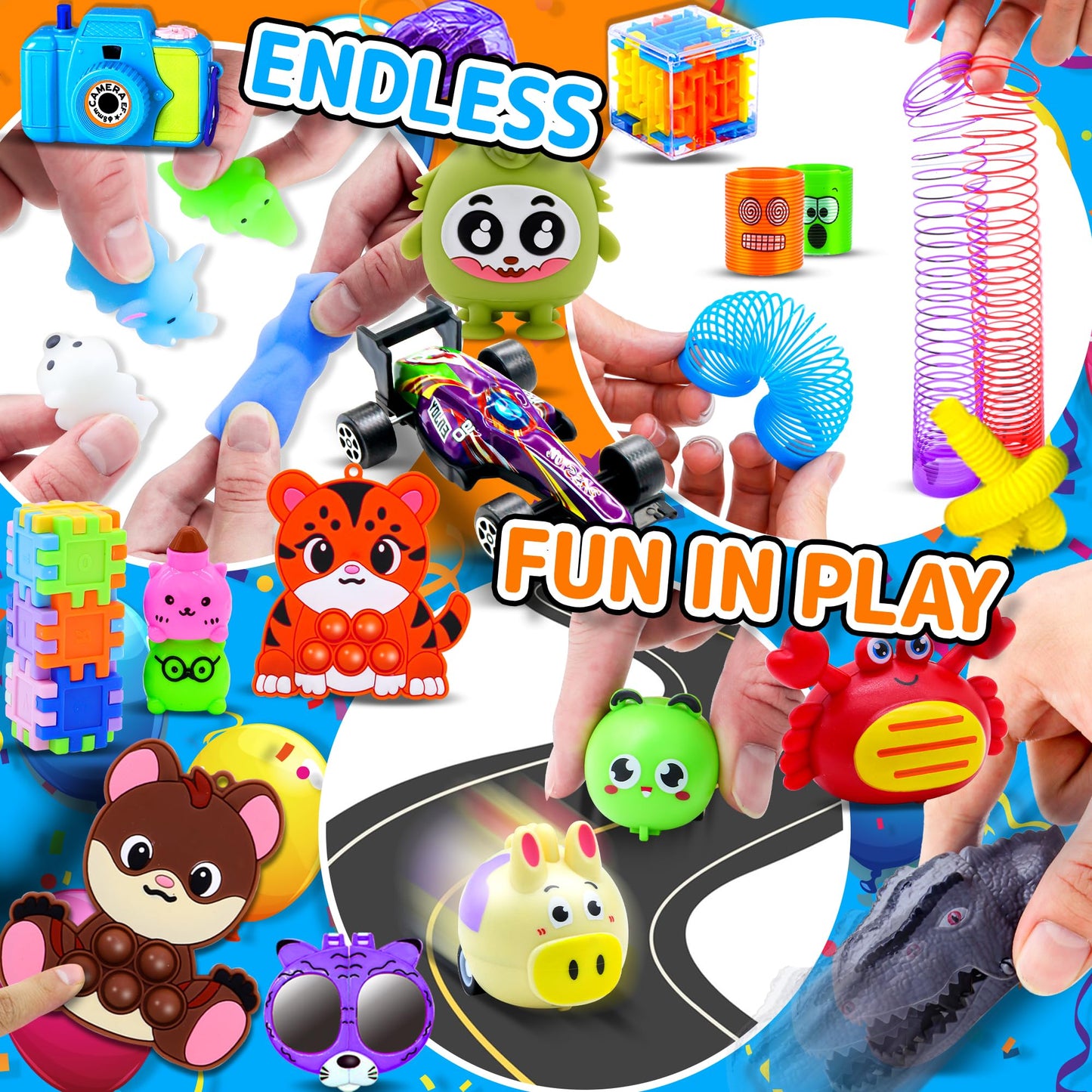 2000 PCS Party Favors for Kids,Bulk Fidget Toys,Goodie Bags Stuffers, Treasure Box Toy for Classroom Prizes, Birthday Gifts, Stocking Pinata Filler Stuffers