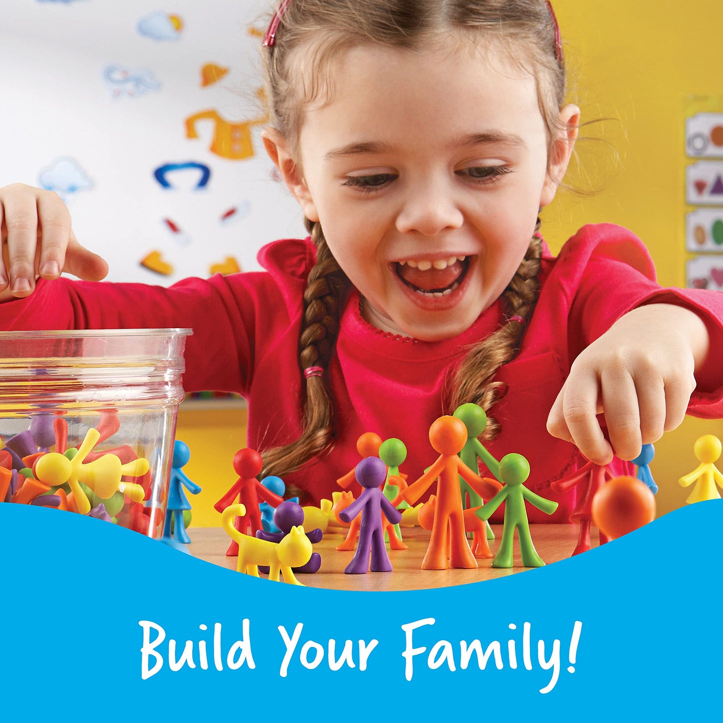 Learning Resources All About Me Family Counters, SEL, Assorted Colors and Shapes, Set of 72, Ages 3+