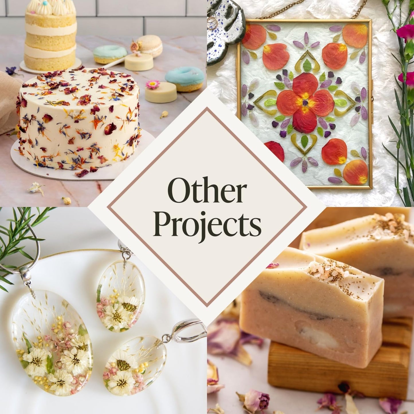 DIY Gift Kits Dried Flower Press Kit - Easy Dried Flower Crafting & Preservation - Adult Beginner Gift Set - 10x10 Inch Wooden Panels, Set of 2