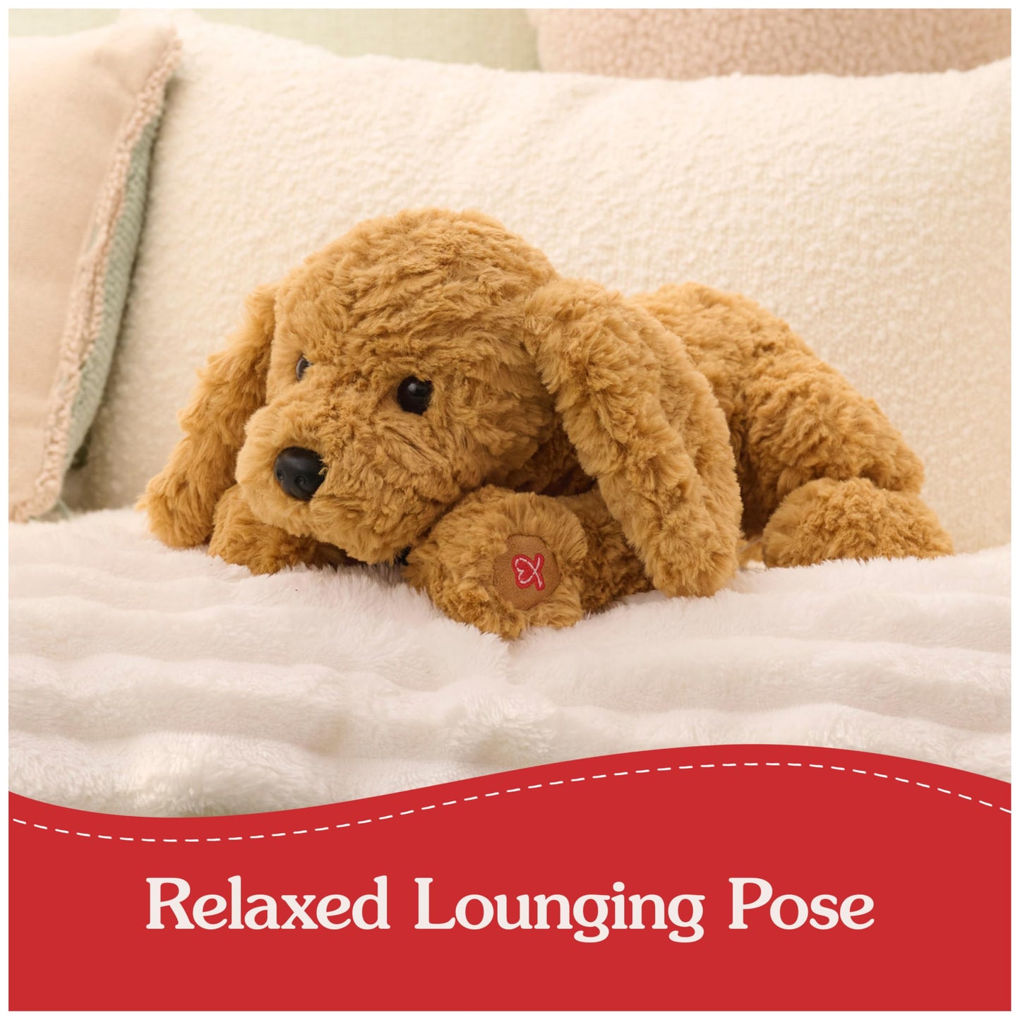 GUND Muttsy Dog Plush, Premium Plush Puppy Stuffed Animal for Ages 1 and Up, Brown, 14”