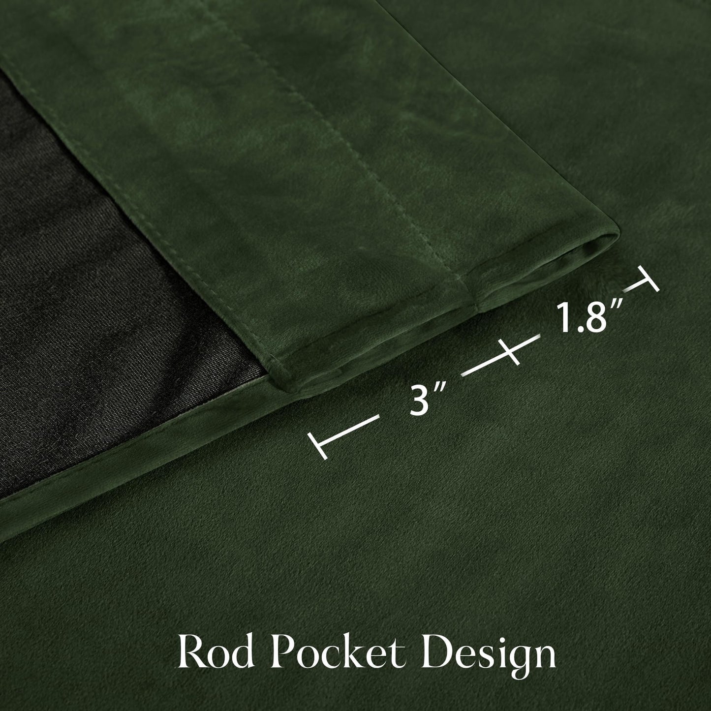 NICETOWN Olive Green Velvet Curtains 96 inch Long for Living Room, Thermal Insulated Energy Saving Super Soft Calming Luxury Blackout Window Treatments for Bedroom Elegant Decor, 52 Wide 2 Panels