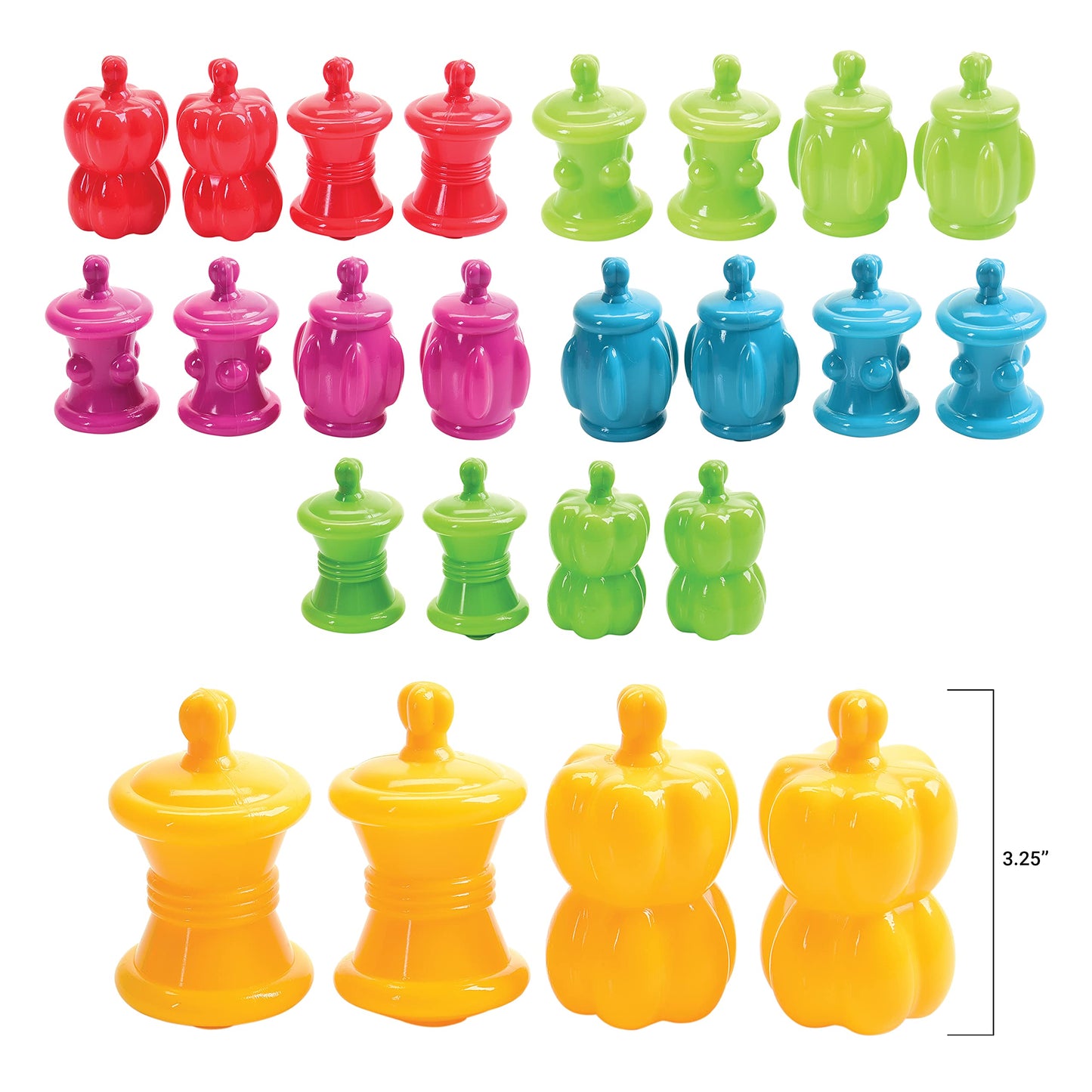 Constructive Playthings TYE-24 24 Piece Snap Beads Set for Kids, Grade: Kindergarten to 2, Age: 10" Height, 3" Wide, 8.5" Length