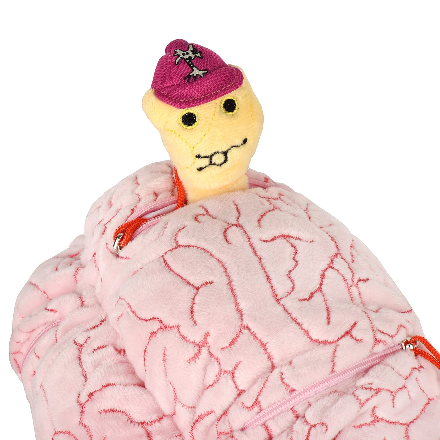 GIANTmicrobes Deluxe 9.5" Brain with Neuron Plush, Brain Toy, Brain Gifts for Neurologist, Brain Surgery Recovery Gifts, Neurology Gifts, Neuroscience Gifts, Brain Injury Gift, Biology Gift