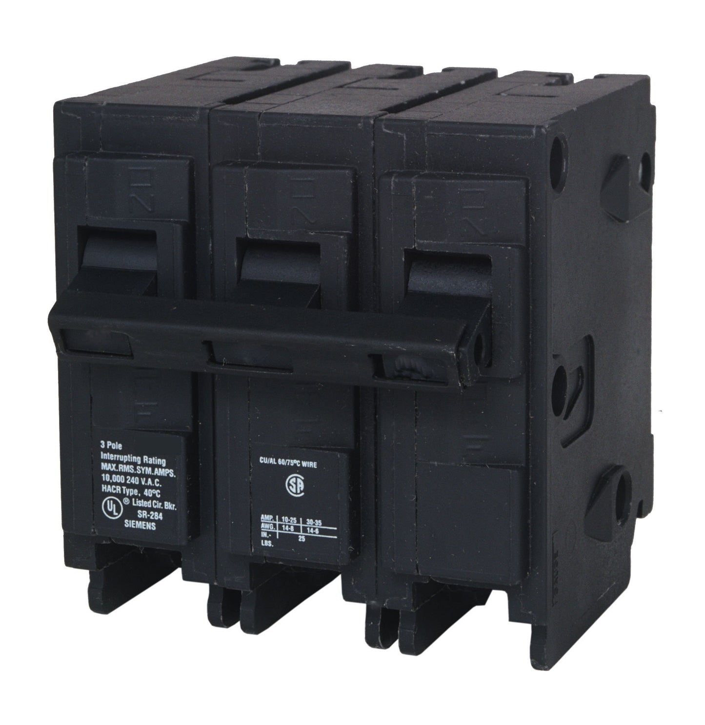 Q360H 60-Amp Three Pole 22kA Type QPH Circuit Breaker