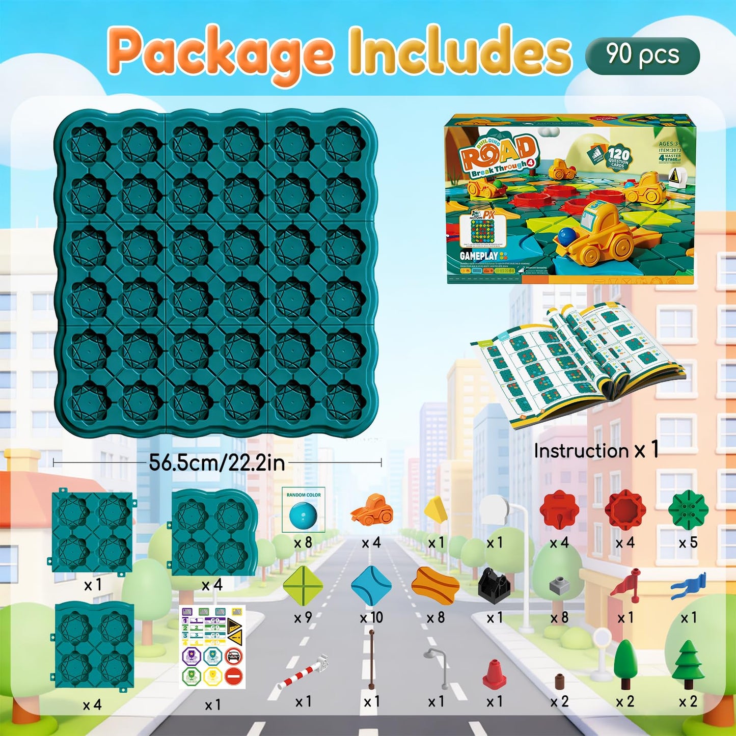 STEM Board Games for Kids Maze Learning Games Learning Games Montessori Logic Path Track Building Blocks Preschool Birthday for Boys Girls