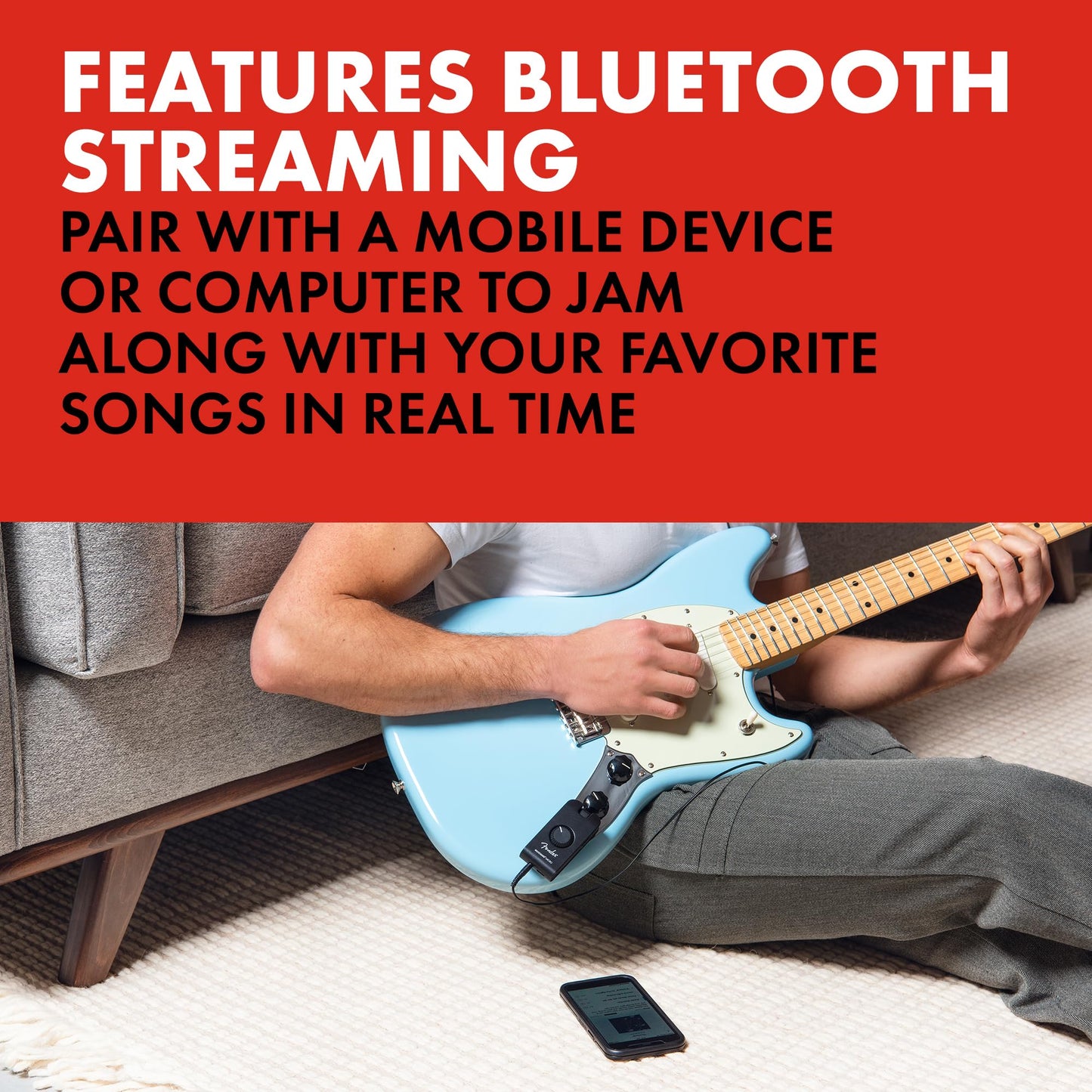 Fender Mustang Micro Headphone Amplifier, with 2-Year Warranty