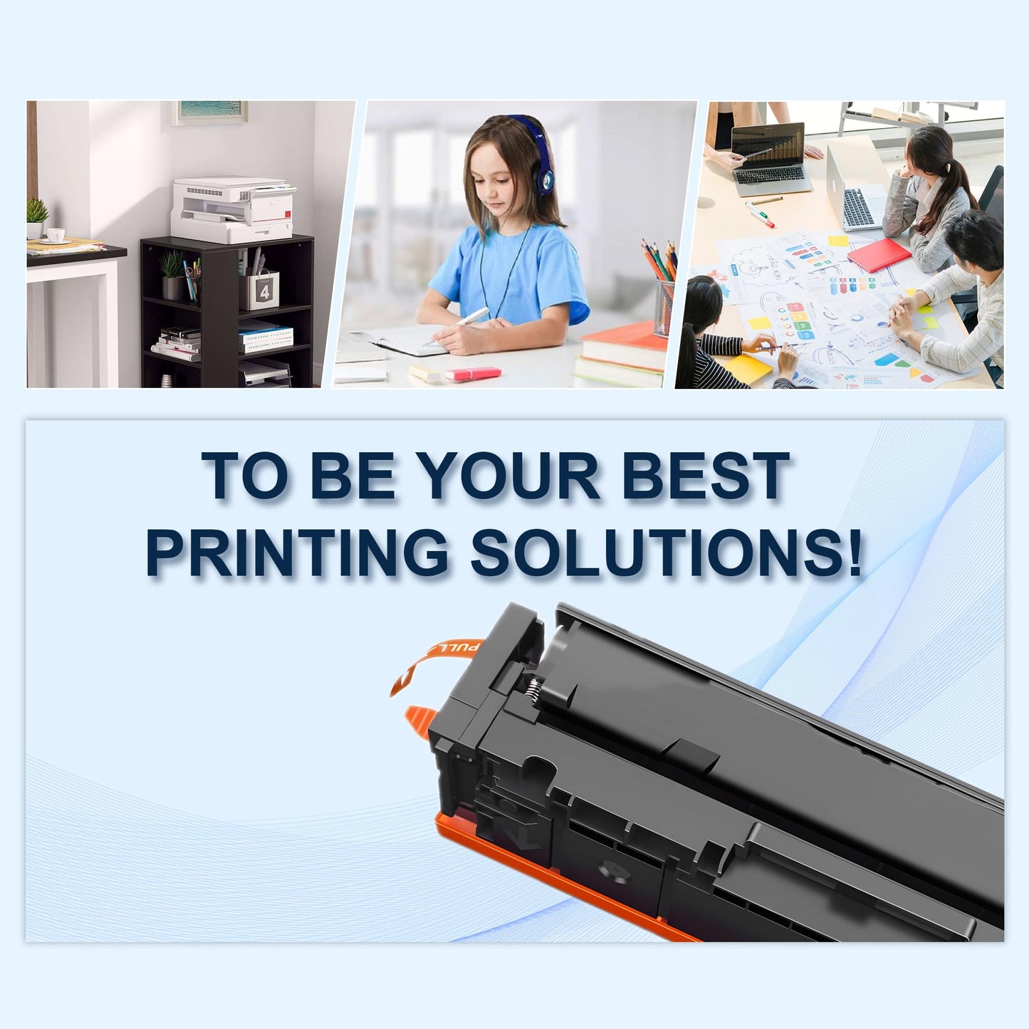 131A 131X Toner Cartridge 4 Pack CF210X CF211A CF212A CF213A Works with HP Laserjet Pro 200 Color M251nw,MFP M276nw (Black, Cyan, Yellow, Magenta)