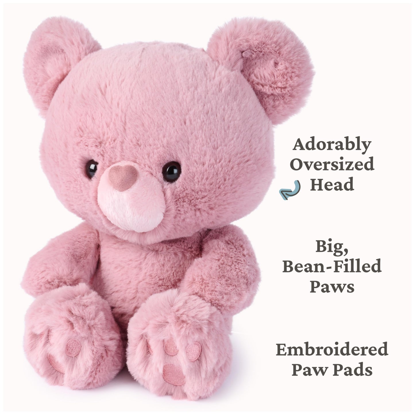 GUND Rose Kai Plush, Premium Teddy Bear, Gifts for Her, Birthday, and Valentine's Day Gift, Stuffed Animal for Ages 0 and Up, 10”