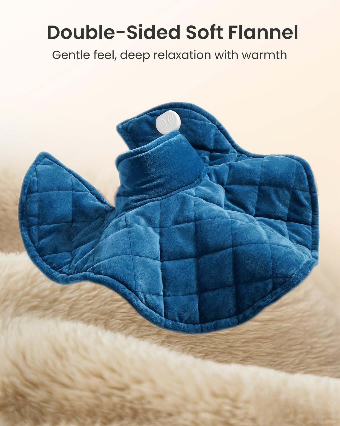 Weighted Heating Pad for Neck and Shoulders and Back, 2.5lb Electric Heat Pad for Pain Relief, Shoulder Heating Pad with 5 Heat Settings, 4 Timer Settings, Valentine's Day Gifts, UL, CE Certification