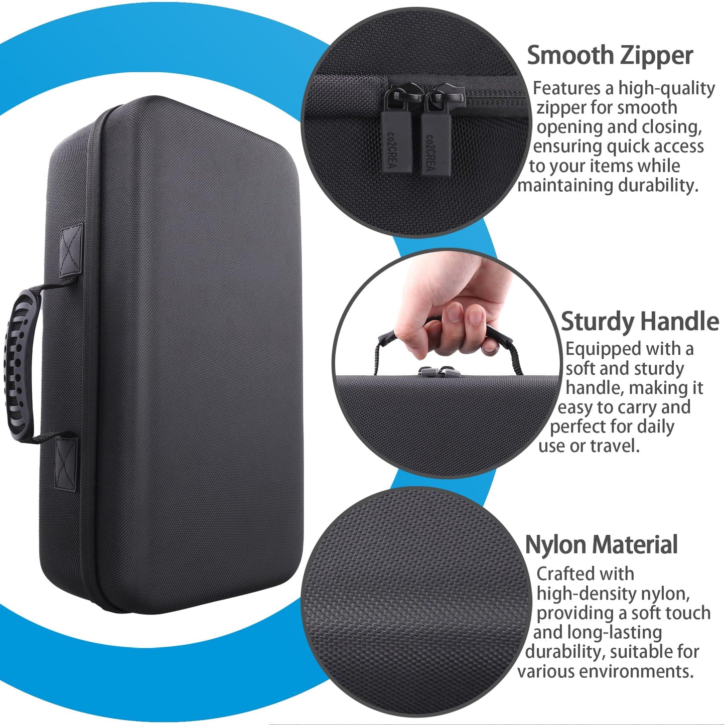 co2CREA Hard Travel Case Replacement for HP OfficeJet 250 All-in-One Portable Printer Wireless Mobile Printing CZ992A