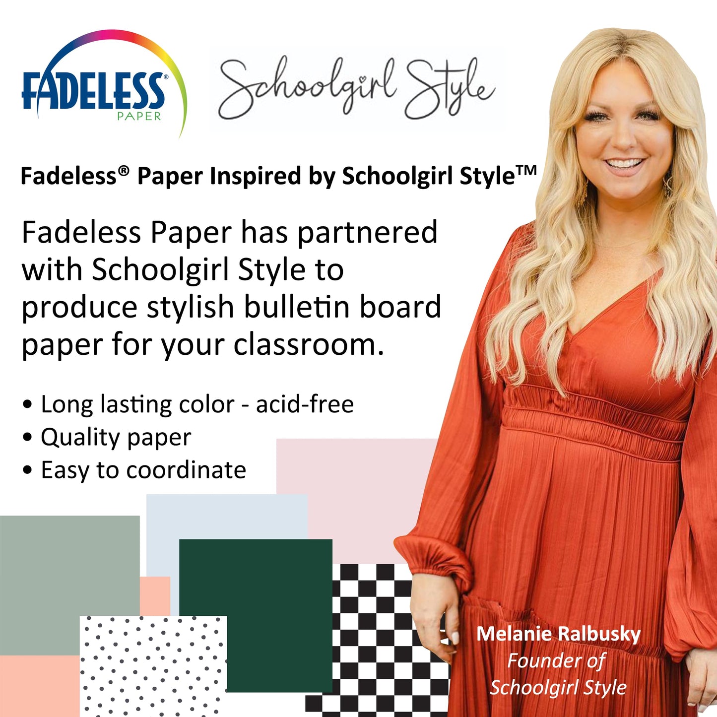 Fadeless Schoolgirl Style Bulletin Board Paper, Passing Notes, 47.25" x 25', 1 Roll