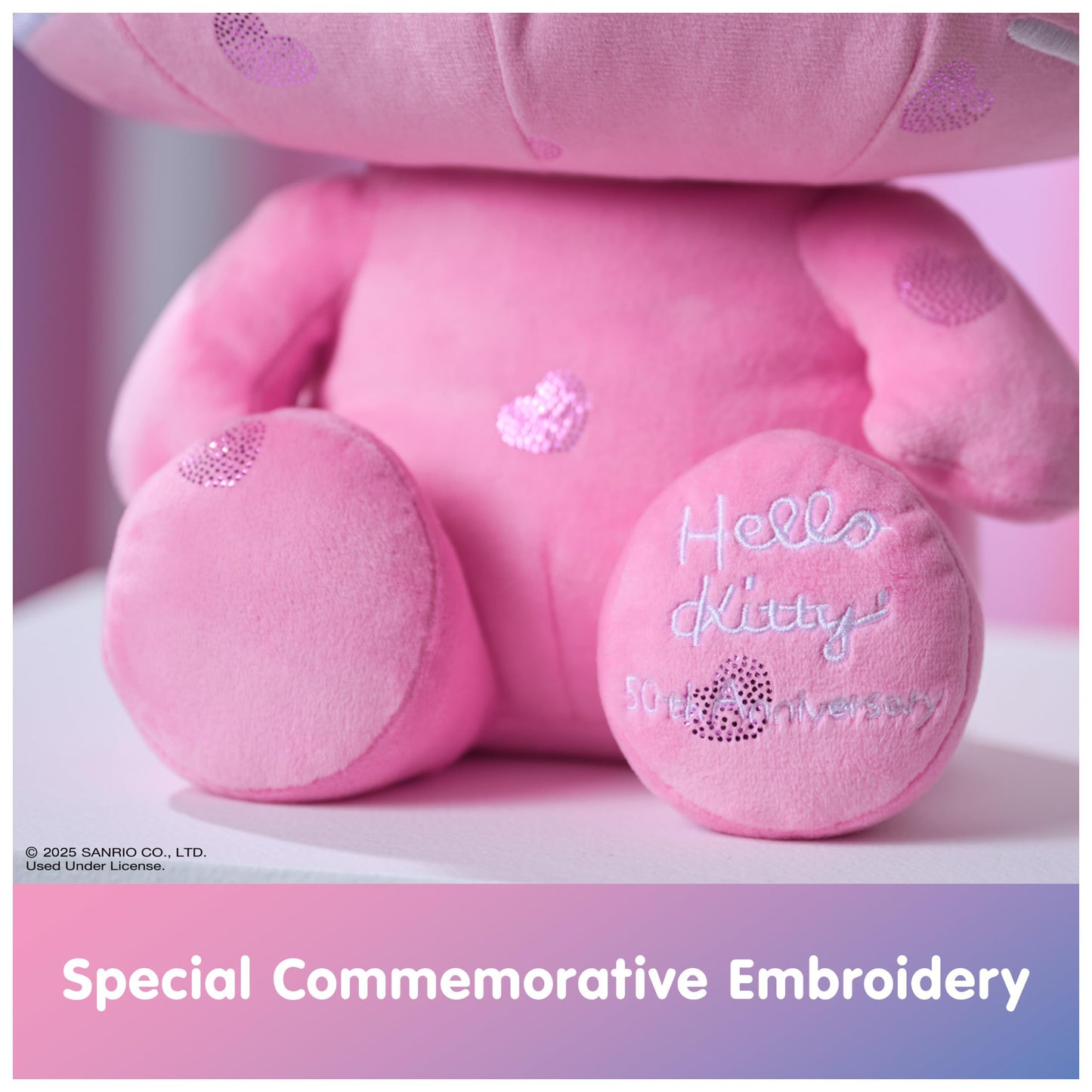 GUND Sanrio Hello Kitty 50th Anniversary Plush, Special Edition Stuffed Animal for Ages 1 and Up, Pink, 12”