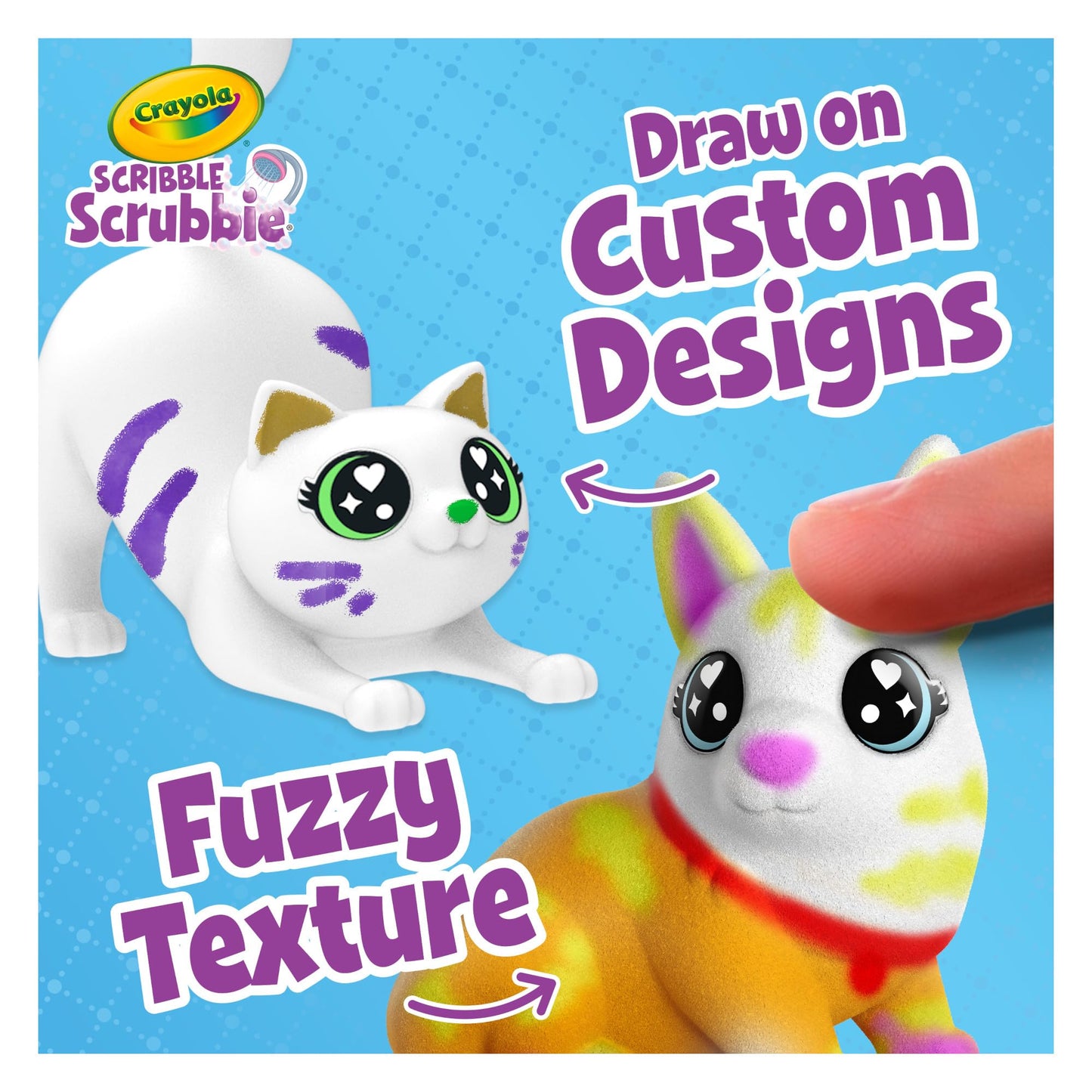Crayola Scribble Scrubbie Pets Friendship Collection, 18 Pets and 10 Markers, with Display House, Arts and Crafts, Mystery Toys and Gifts for Kids, Ages 3+