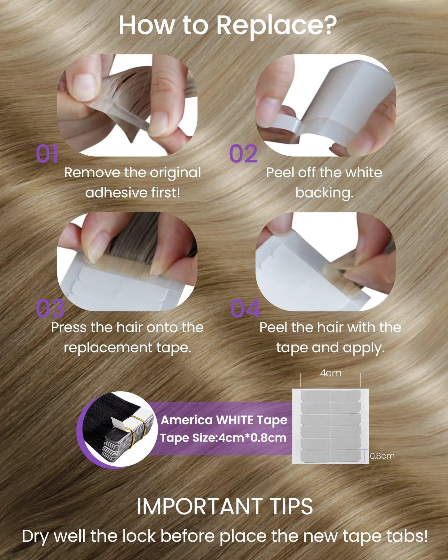 LaaVoo Tape in Hair Extensions Blonde Balayage Tape in Hair Extensions Human Hair 18inch Brown to Ash Blonde Mix Platinum Blonde Hair Extensions Tape in Human Hair 50g 20pcs