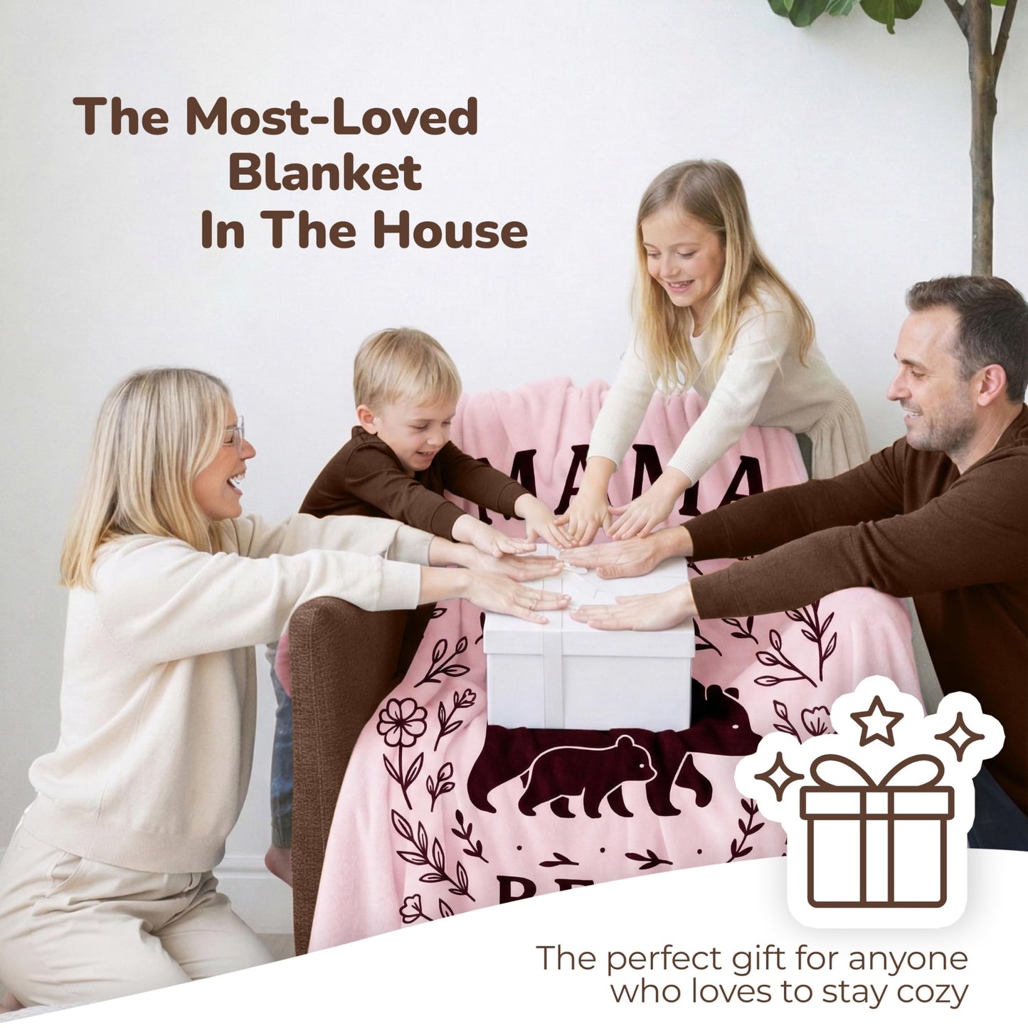 Super Blanky Wearable Blankets for Women - Cozy Mothers Day Gifts for Mom, Adult Comfy Wearable Blanket Men, College Graduation Gift for Her Girlfriend, Gifts for Wife Birthday Gift Ideas, Mama Bear