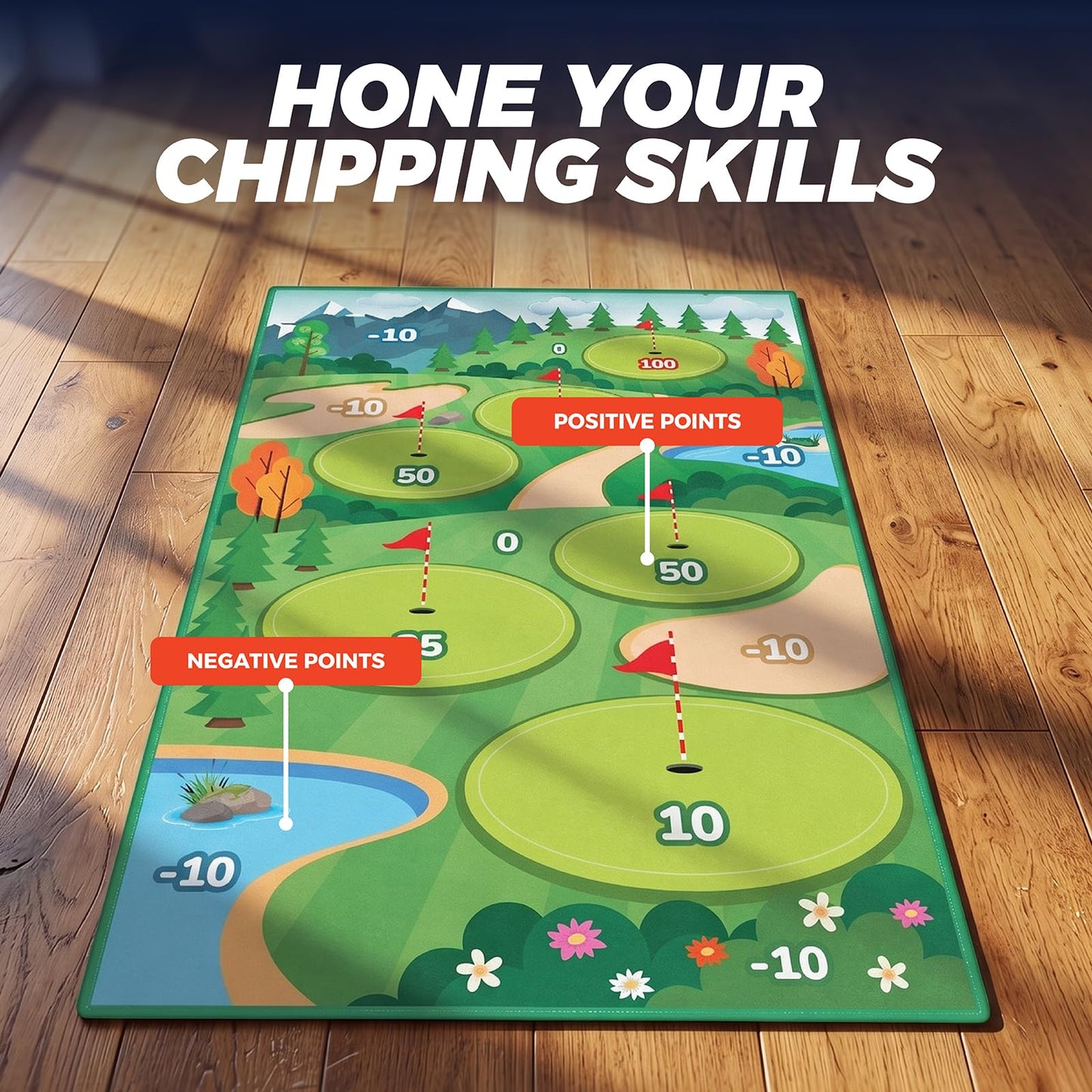 TOY Life Sticky Walls Golf Chipping Game Set with Club
