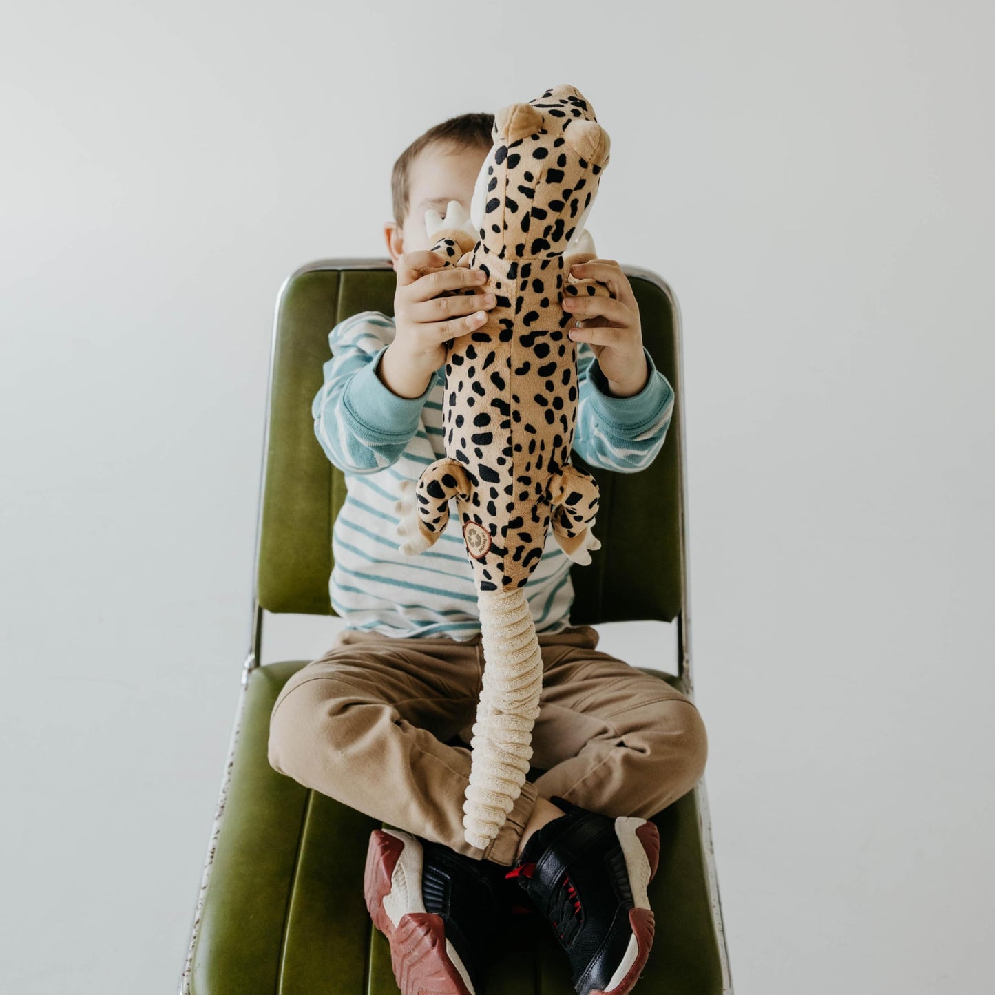 The Petting Zoo Leopard Gecko Stuffed Animal, Gifts for Kids, Wild Onez Zoo Animals, Leopard Gecko Plush Toy 12 inches