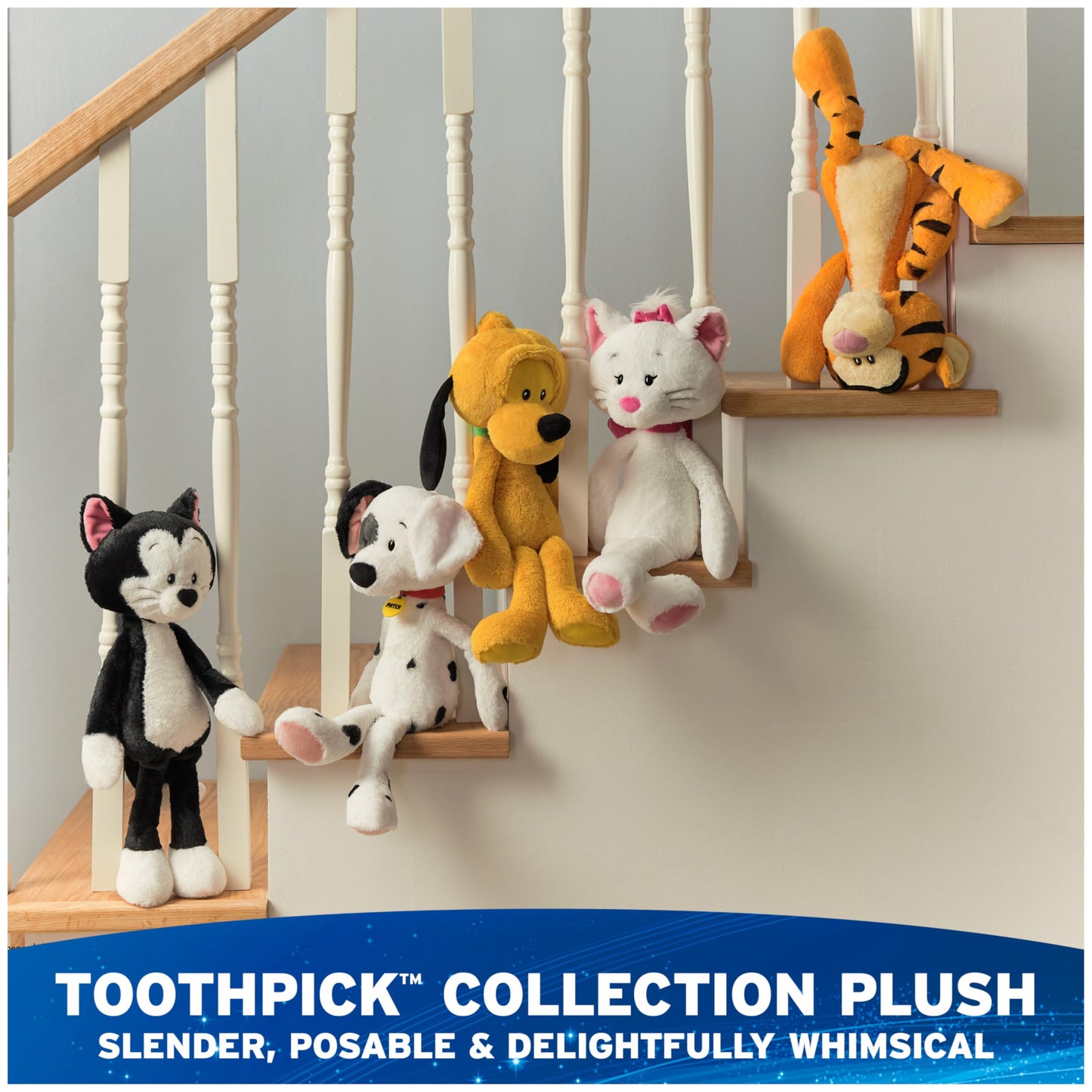 GUND Disney Official Patch Toothpick Plush, 101 Dalmatians, Puppy Stuffed Animal for Ages 1 and Up, White, 15”