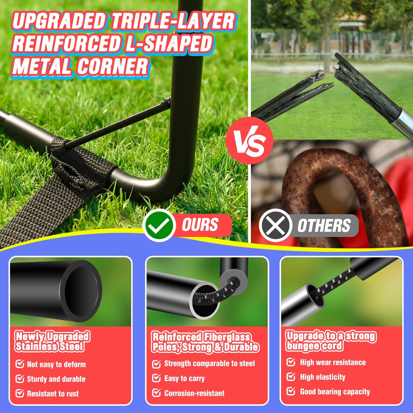 Kids Soccer Goal, Soccer Goals for Backyard Set, 2 Pack of 2x1.5ft Portable Pop Up Soccer Net Set with Ball, Cones, Complete Training Equipment for Youth Ages 3-8