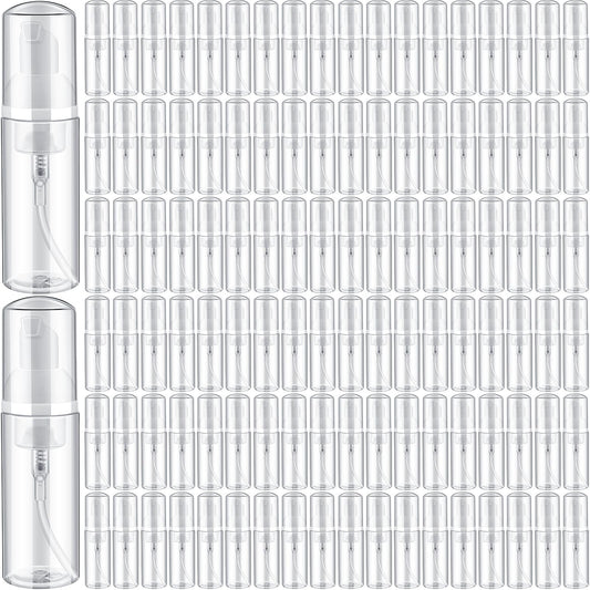 Dandat 120 Pcs Empty Foam Pump Bottles Bulk 2oz/60ml Mini Plastic Refillable Soap Dispenser Bottles for Shampoo Lotion Lash Cleanser Foaming Travel Cleaning Cosmetic