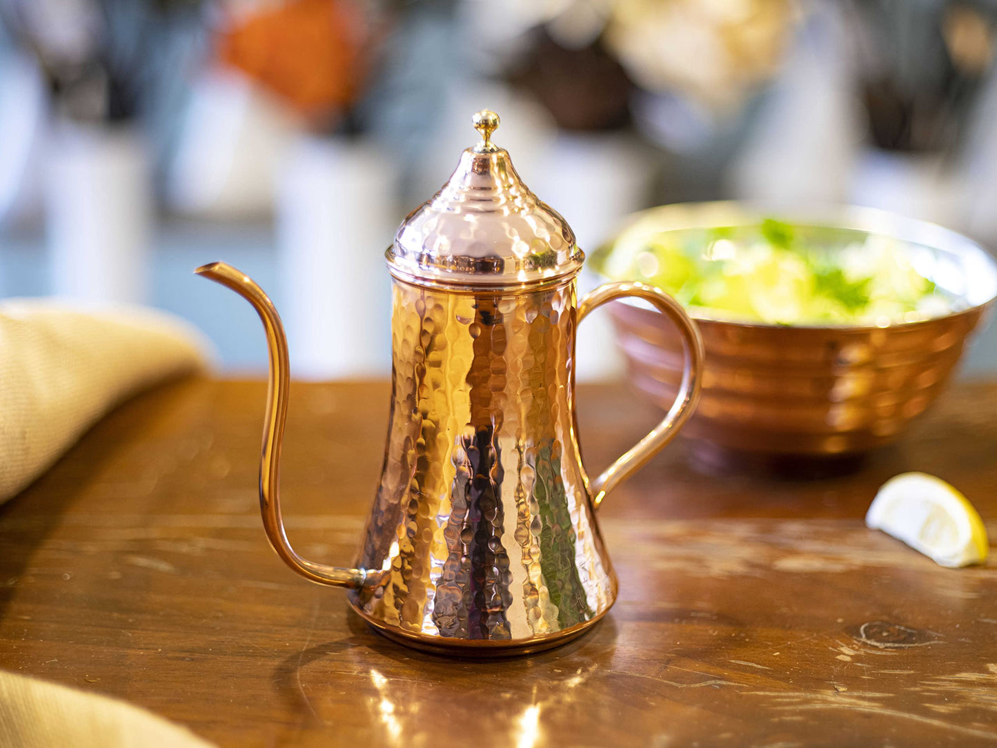 COPPER CONCEPT Copper Oil Dispenser for Kitchen, Handmade Olive Oil Dispenser Bottle, Real Copper, (10 Oz - 300 ml)