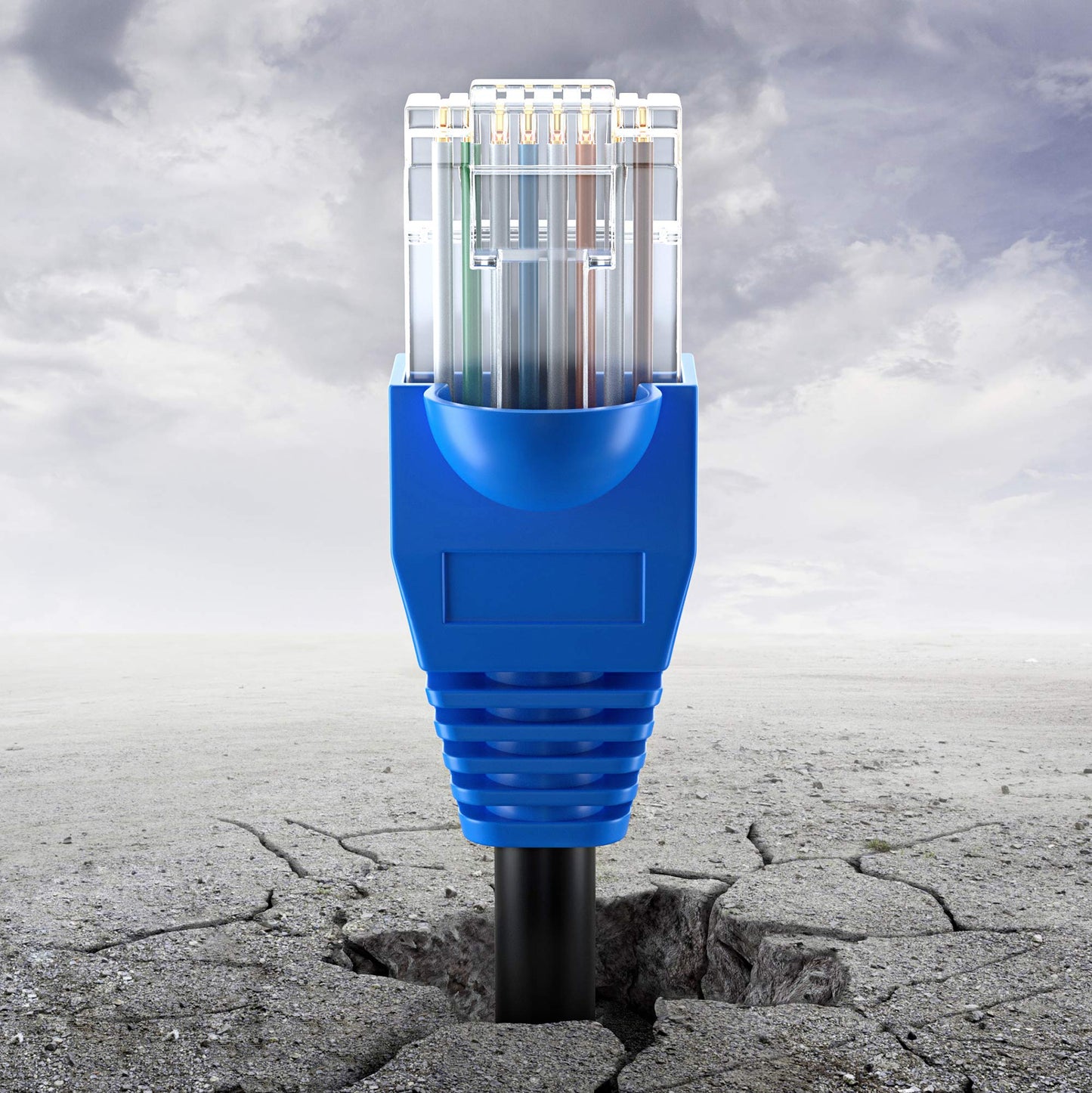 Maximm Cat6 Outdoor Cable 250 feet - Black - Solid Copper 550Mhz, Waterproof Ethernet Cable Suitable for Direct Burial Installations.