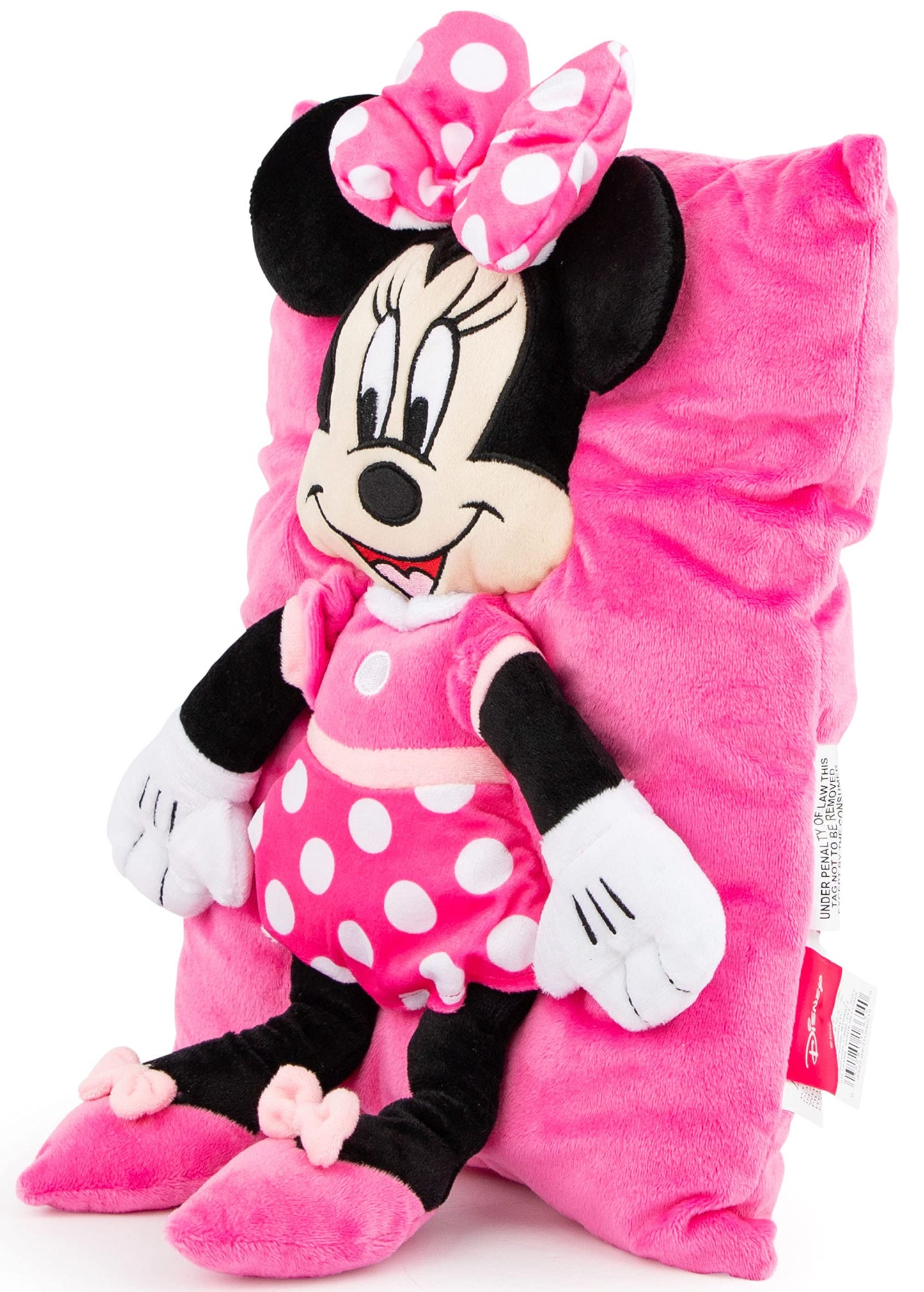 Jay Franco Disney Minnie Mouse 3D Snuggle Pillow - Super Soft - Measures 15 Inches (Official Disney Product)