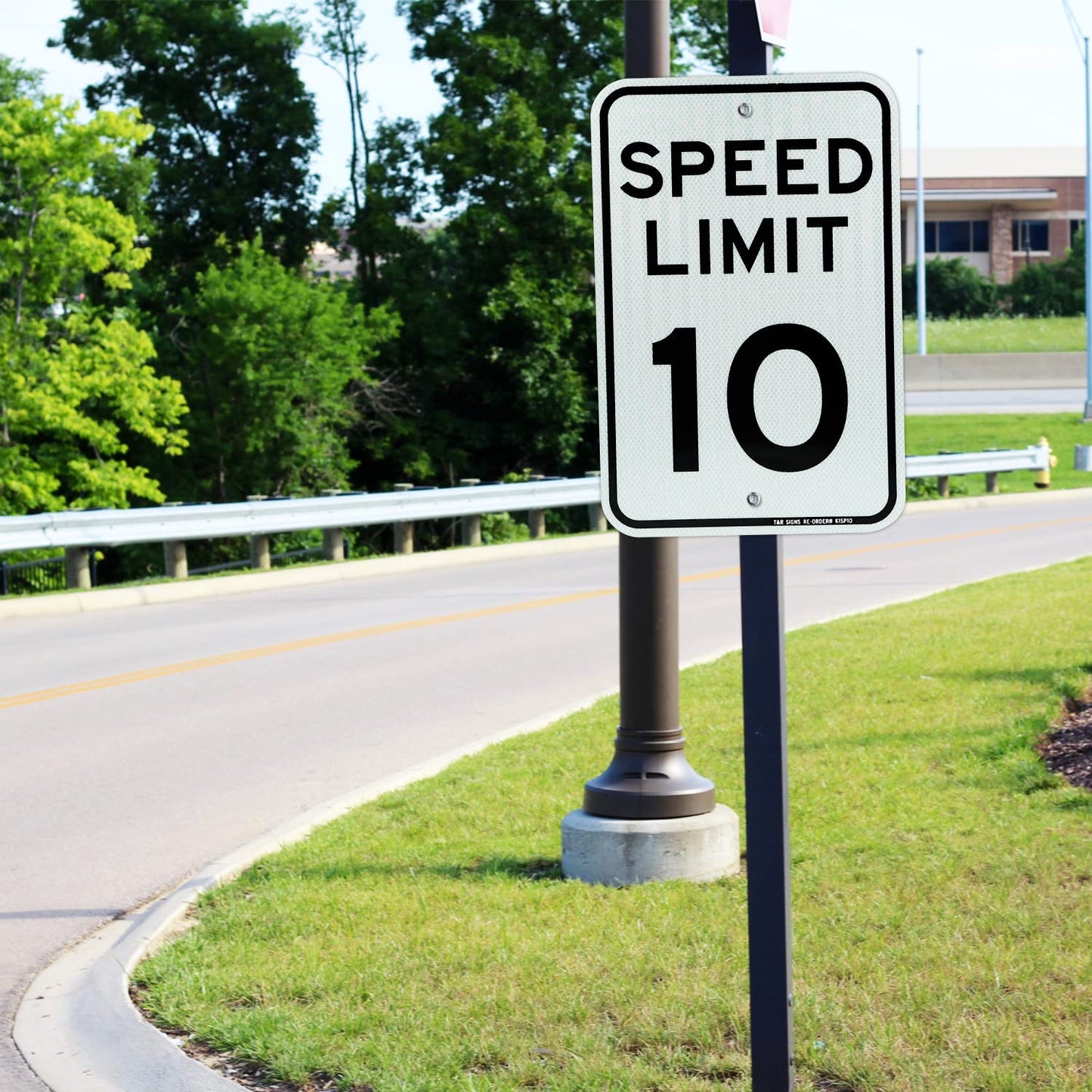 4 Pack Aluminum Traffic Signs - 18" x 12", Rust Free, Weather & Water Resistant, Fade Resistant, 2 Pre-drilled Holes