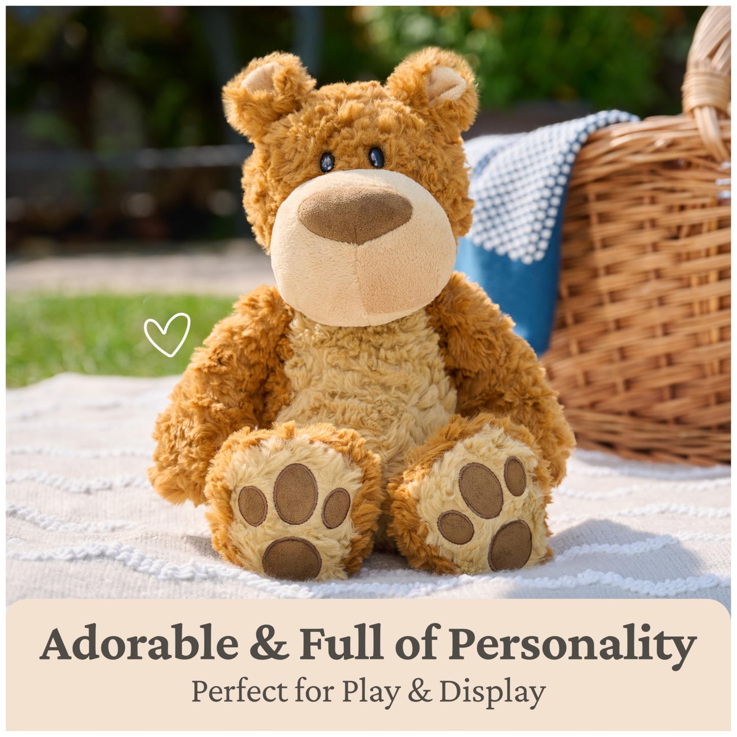 GUND Bexley Teddy Bear, Premium Teddy Bear Stuffed Animal for Ages 1 and Up, Brown, 12”