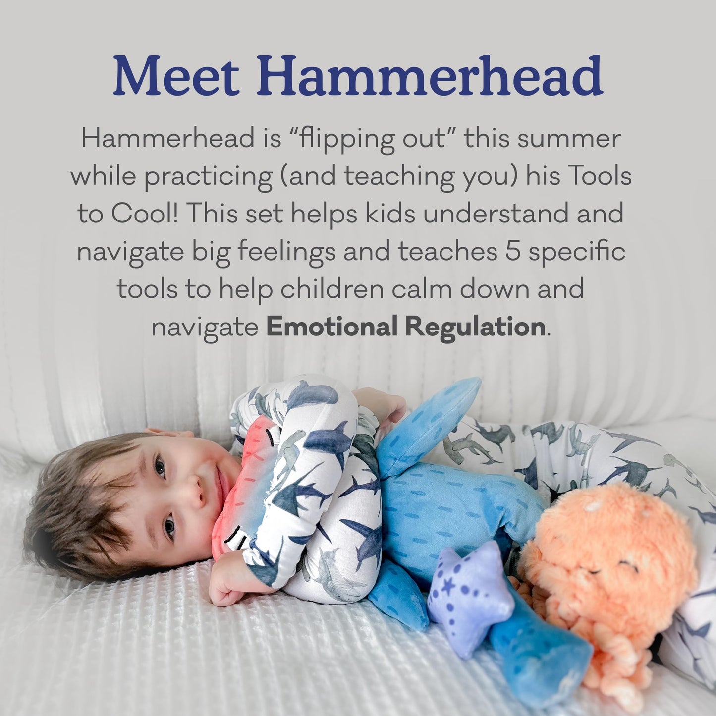 Slumberkins Flip Out Hammerhead: Emotional Regulation Set