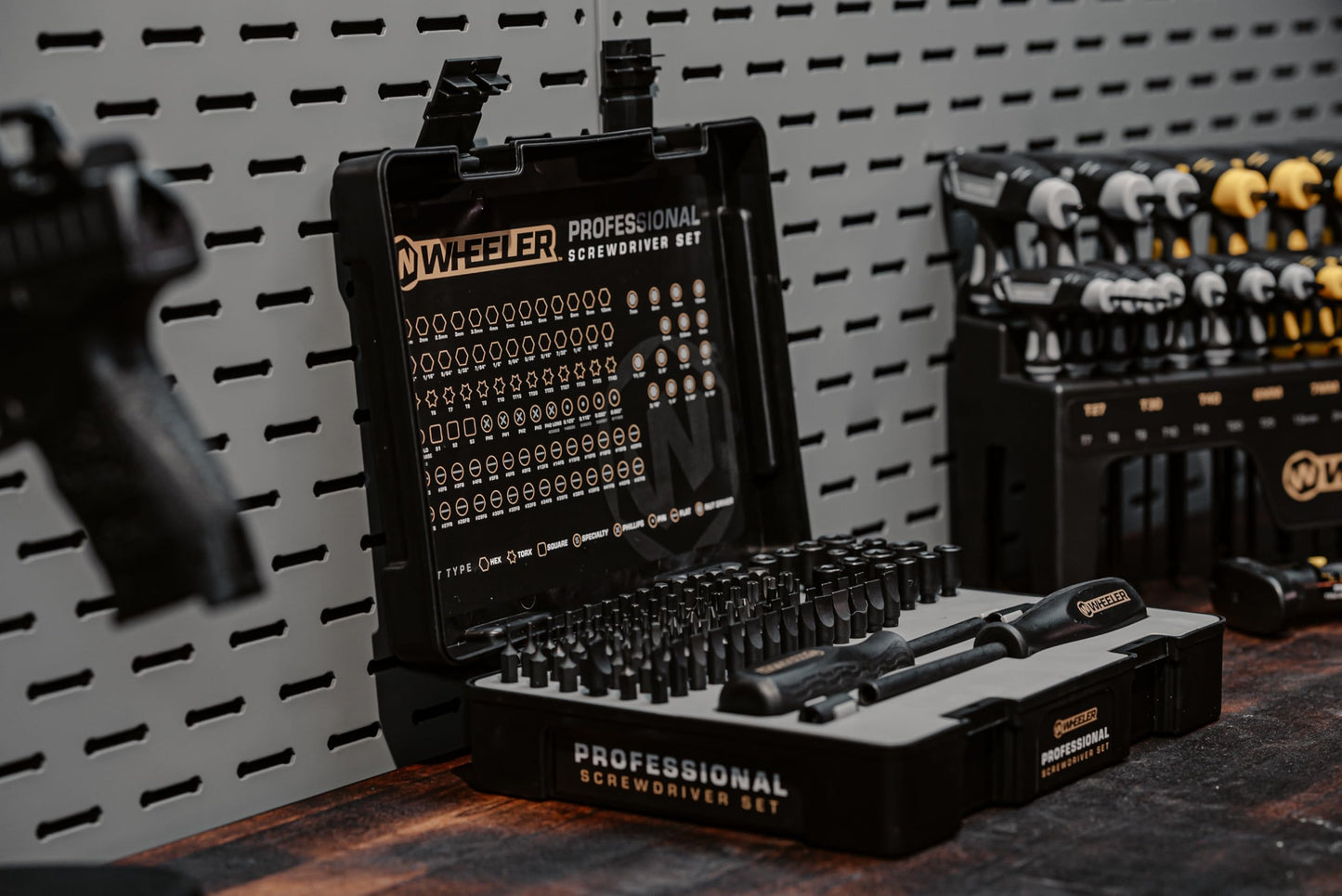 Wheeler Engineering 100-Piece Professional Screwdriver Set with Durable Construction and Storage Case for Gunsmithing and Maintenance