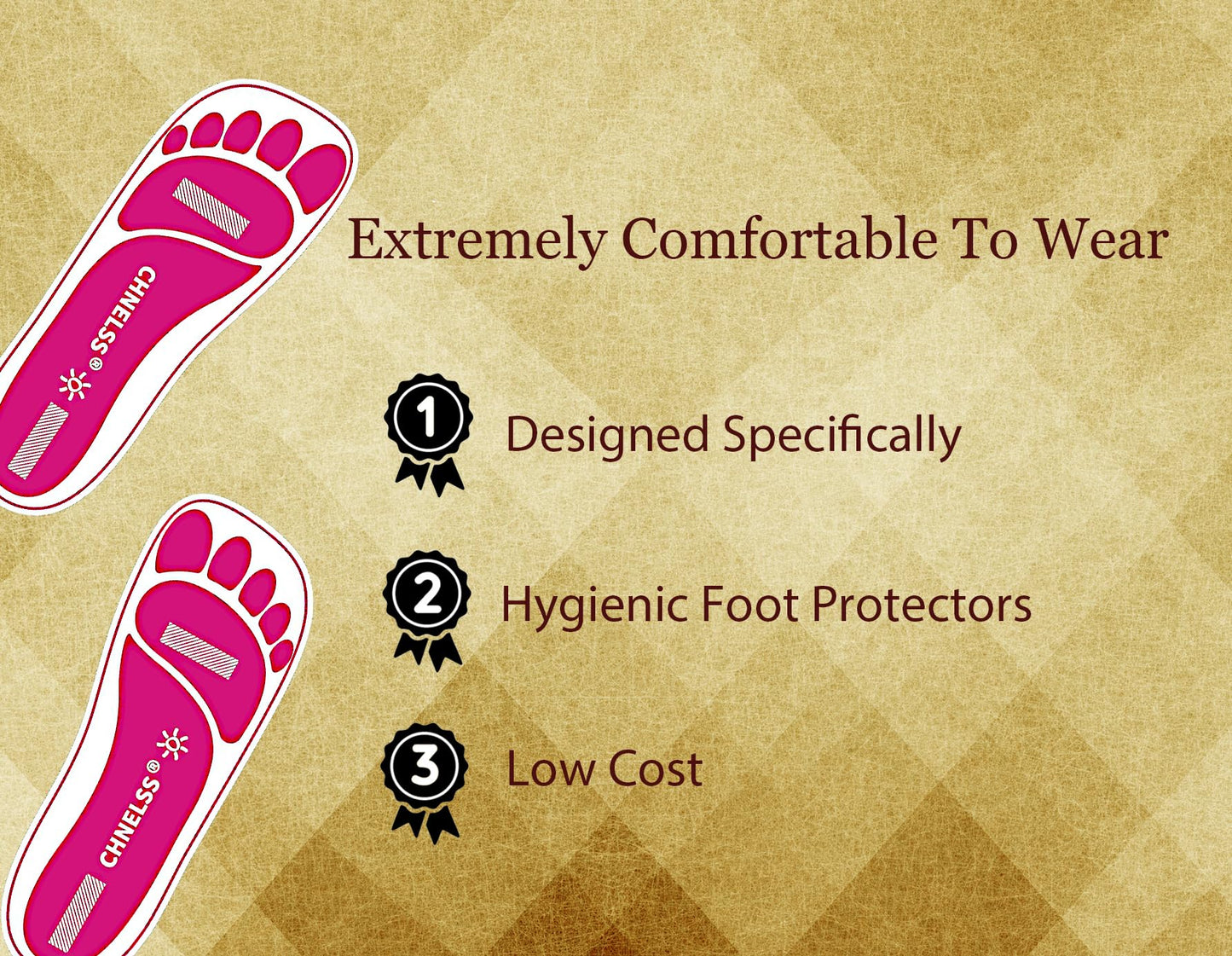 Pink 120Pairs(240Feets)Disposable Spray Tanning Feet Pads for Hygienic Foot Protectors,Comfortable & Hygienic Spray Tan Pads Feet-Specifically for the Spray Tanning Industry or Salon,One Size-Non Slip