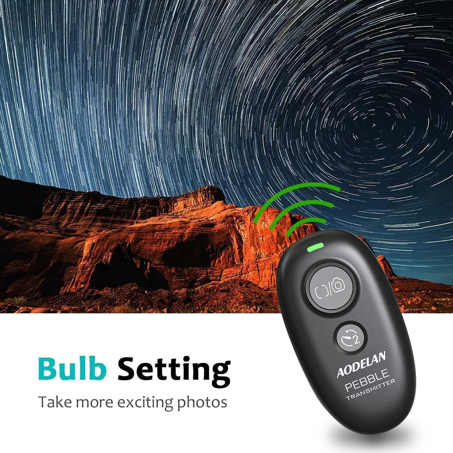 Camera Remote Control Wireless Shutter for Canon EOS RP, R6, ROS RP, Rebel T6, T7, T5, T3, SL2, 5D Mark II, 5d Mark iii, 5d Mark iv, 6D Mark II, 7d Mark ii, 7D Series, 5D Series; for Fujifilm X-T3