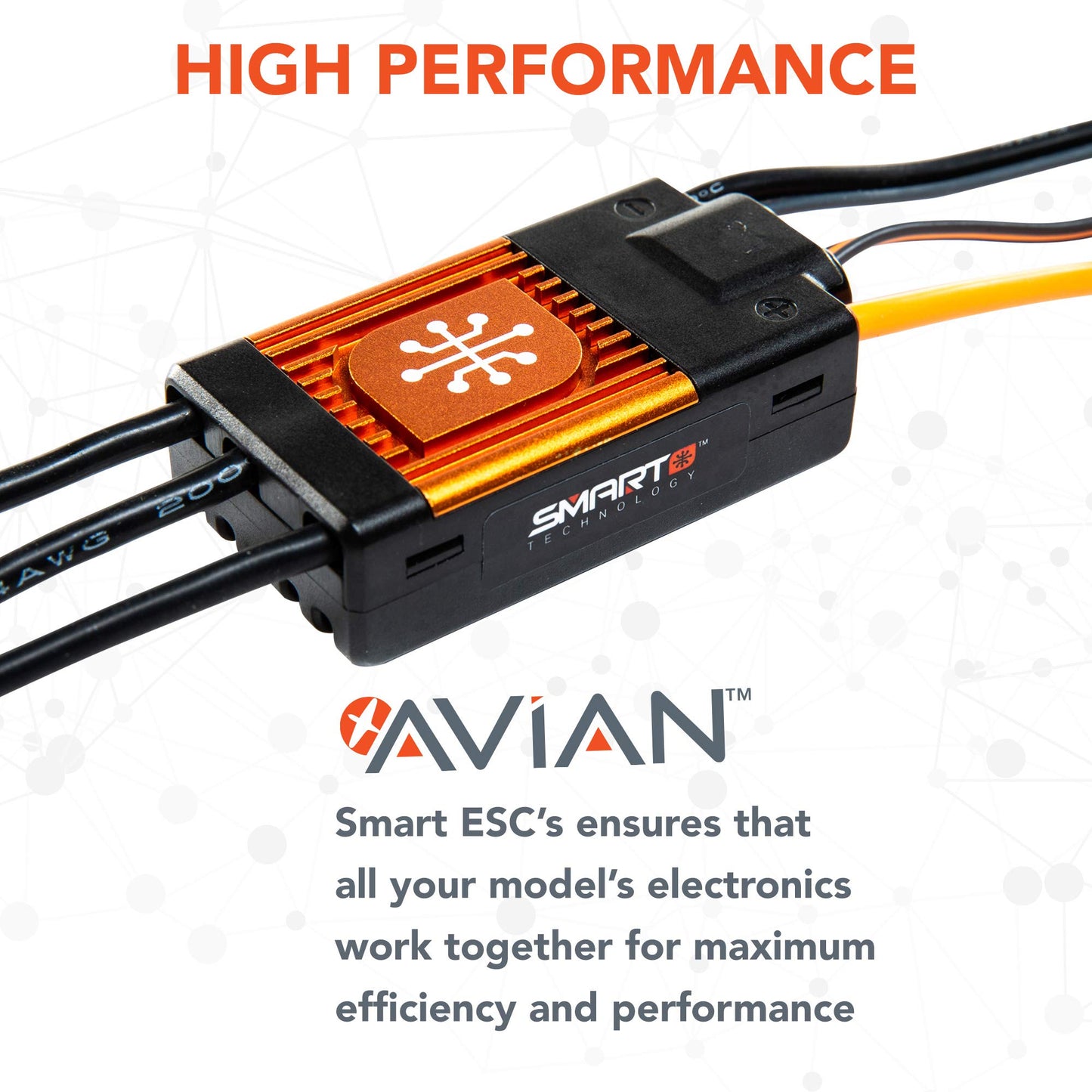 Spektrum Avian 60 Amp Brushless Smart ESC, 3S-6S, SPMXAE1060