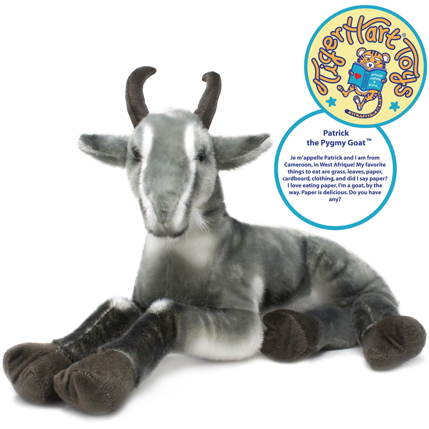 Patrick The Pygmy Goat - 18 Inch Large Stuffed Animal Plush - by TigerHart Toys