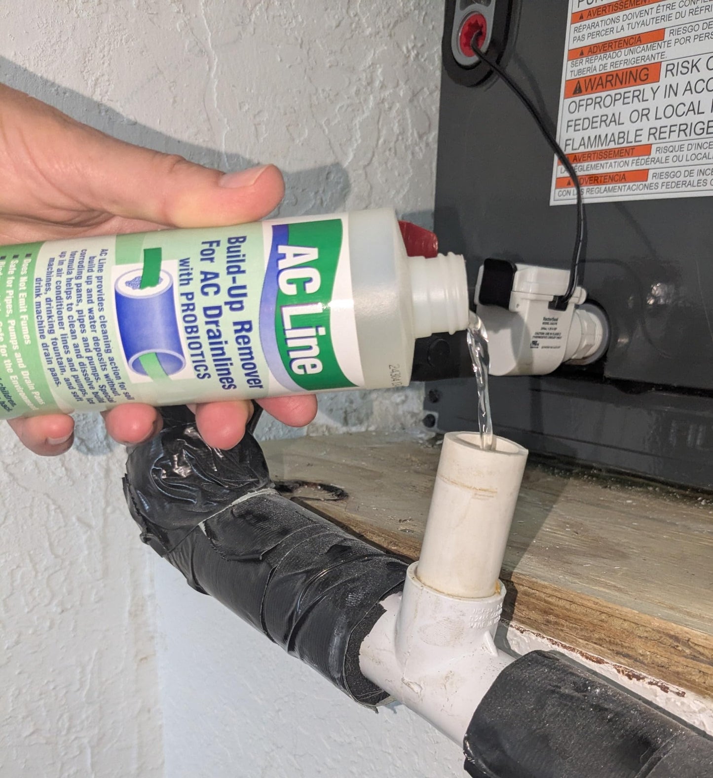 AC Line AC Drain Line Cleaner - 6 Pack / 18 Month Supply - Cleans HVAC drain lines, cleaner, condensate lines, fountain drink drain lines and more