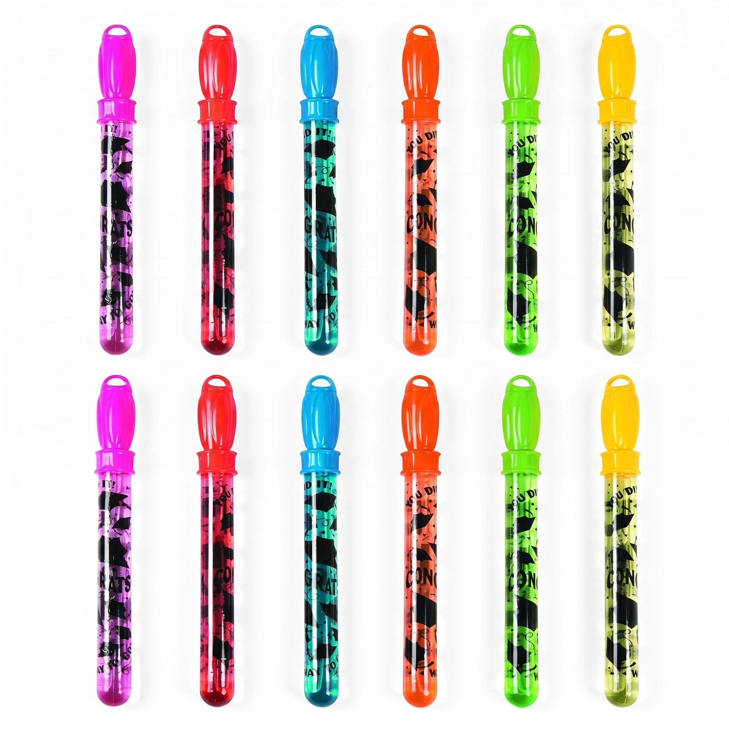 Elementary Graduation Big Bubble Wands - 12 Pieces - Educational and Learning Activities for Kids