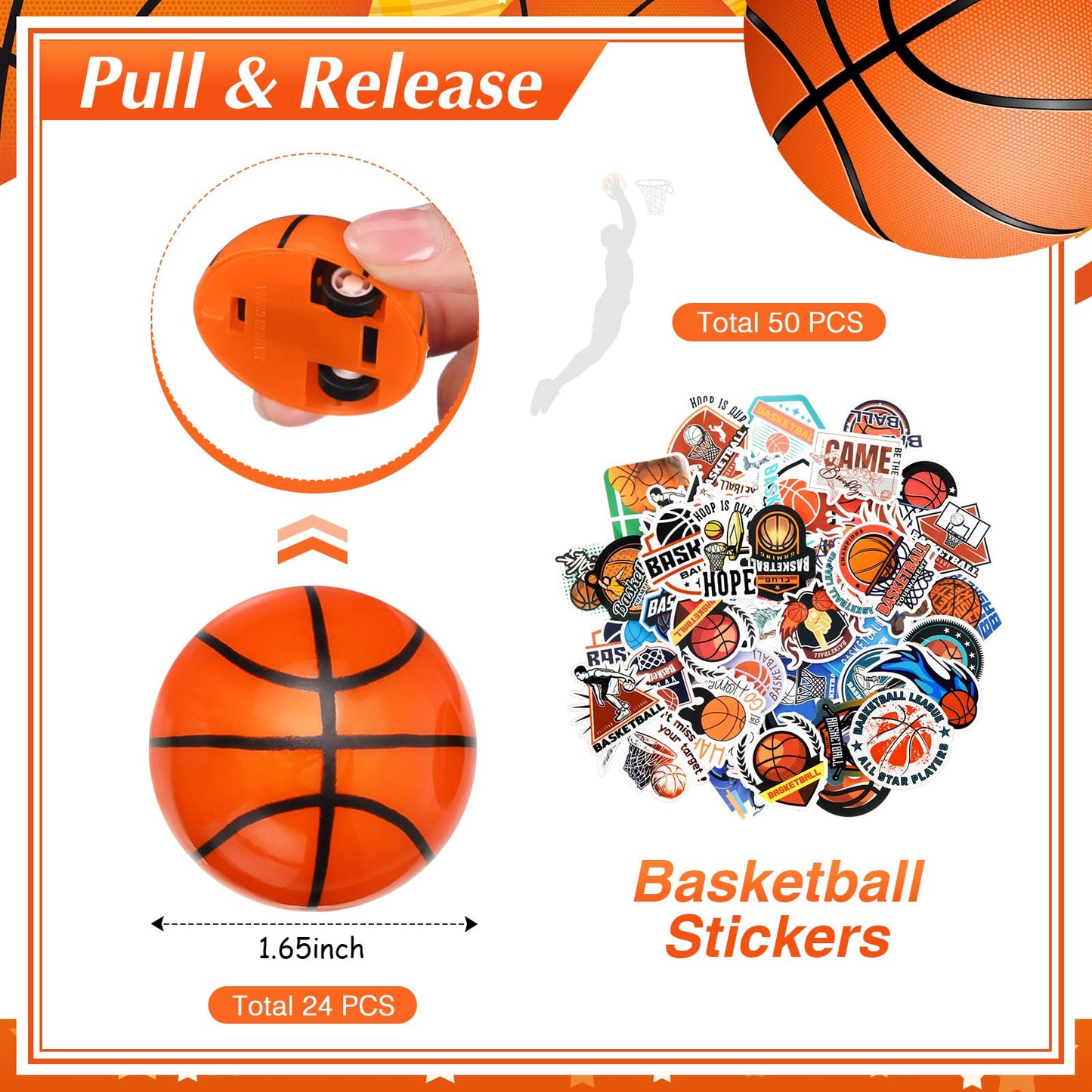 Aoriher 194 Pcs Basketball Party Favors Set Sport Silicone Bracelet Sport Car Keychain Whistle for Girls Boys Birthday Gifts Sport Themed Party Supplies