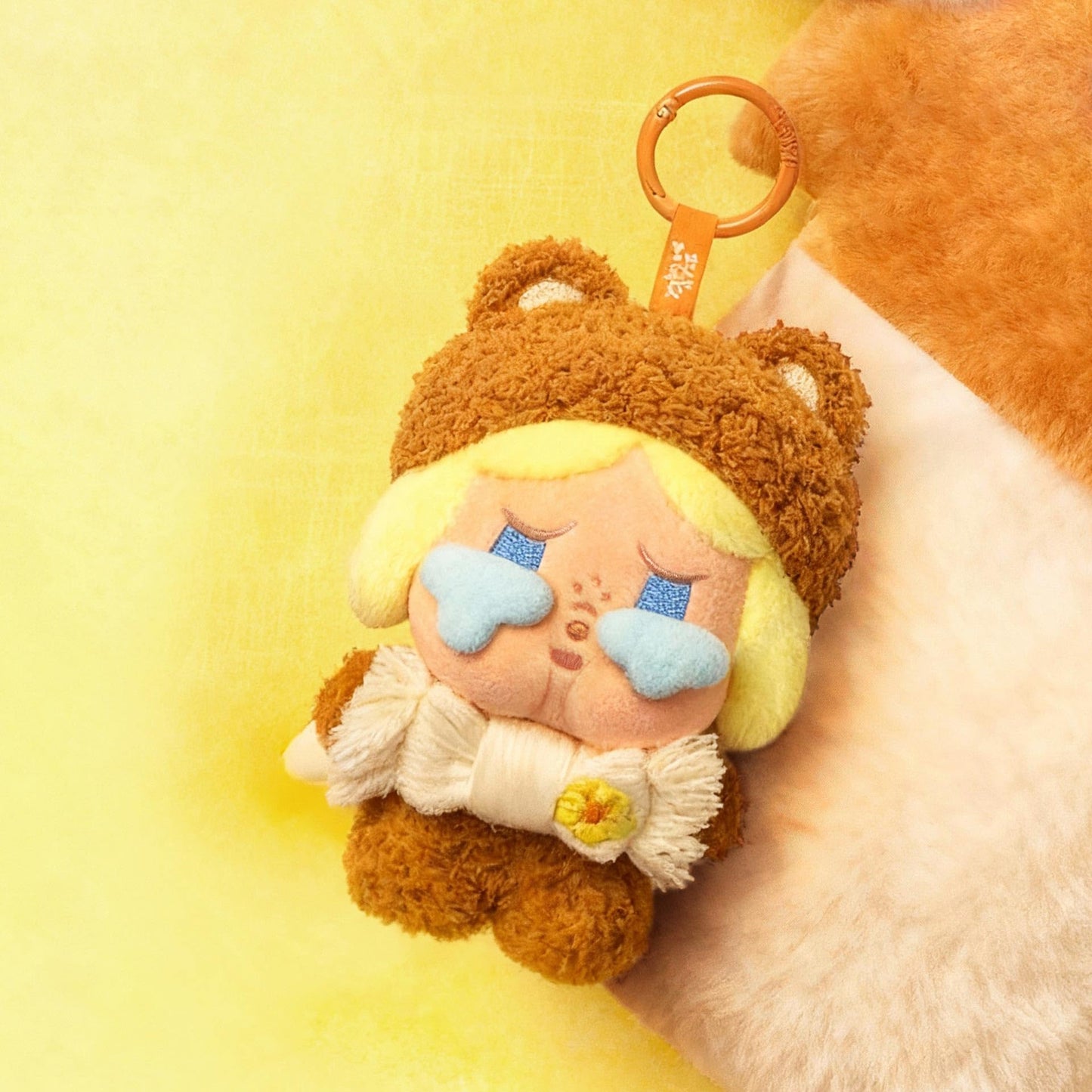 POP MART POP Bean Fluffy & Cozy Series-Plush Pendant Blind Box, Blind Box Action Figures, Random Design Collectible Toys for Home Decor, Birthday Gifts for Girls Boys Women Men, Single Box