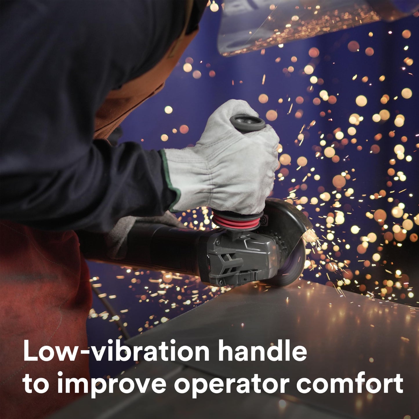 3M™ Electric Angle Grinder, 11131, VS, 6 in Paddle Switch, 120V, 1 EA