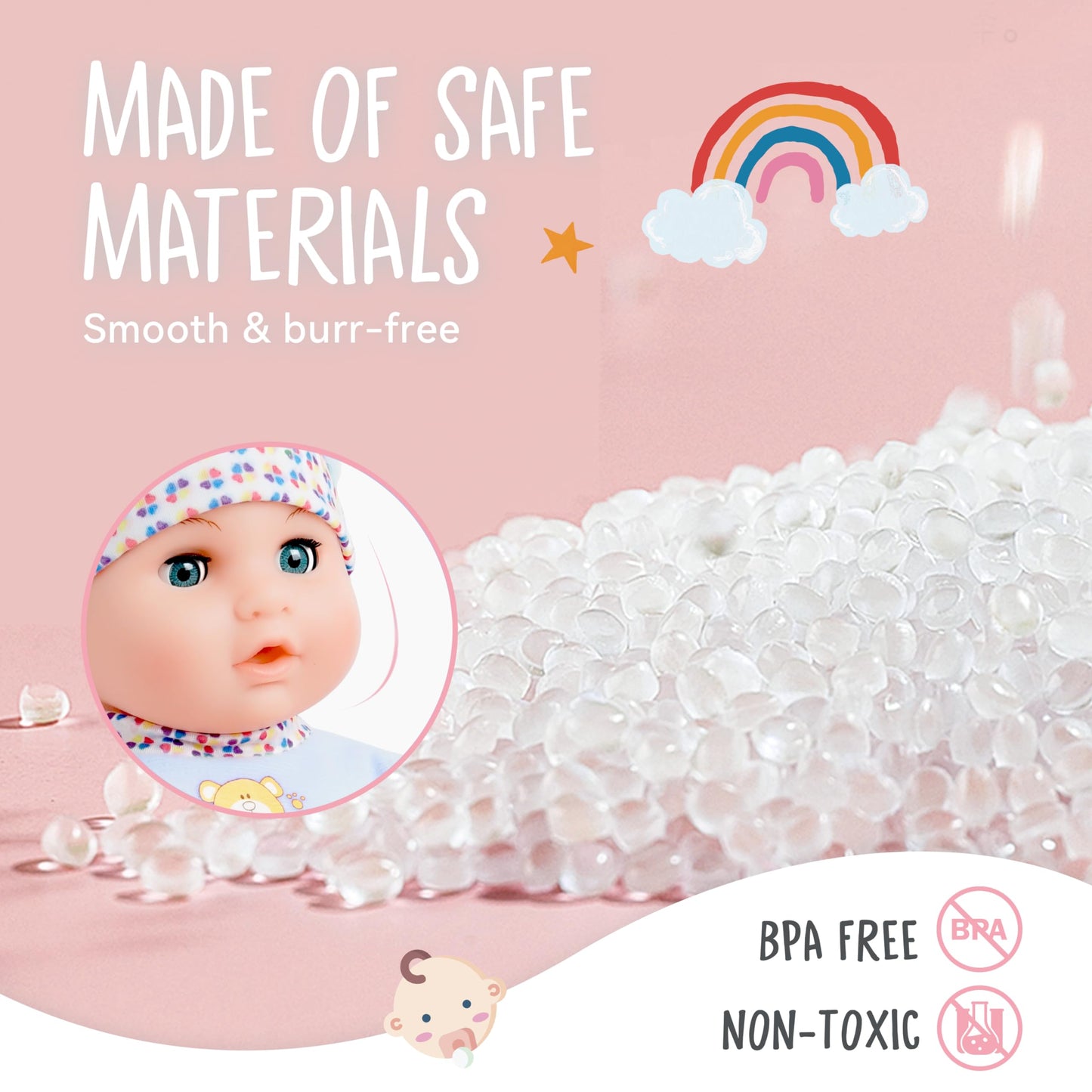 Toy Choi's Interactive Baby Doll - 40cm Crying Talking Feeding Soft Body Dolls for 2+ Year Old with Bottle Pacifier and Accessories, Pretent Play Preschool Gifts for Girls Boys, Blue