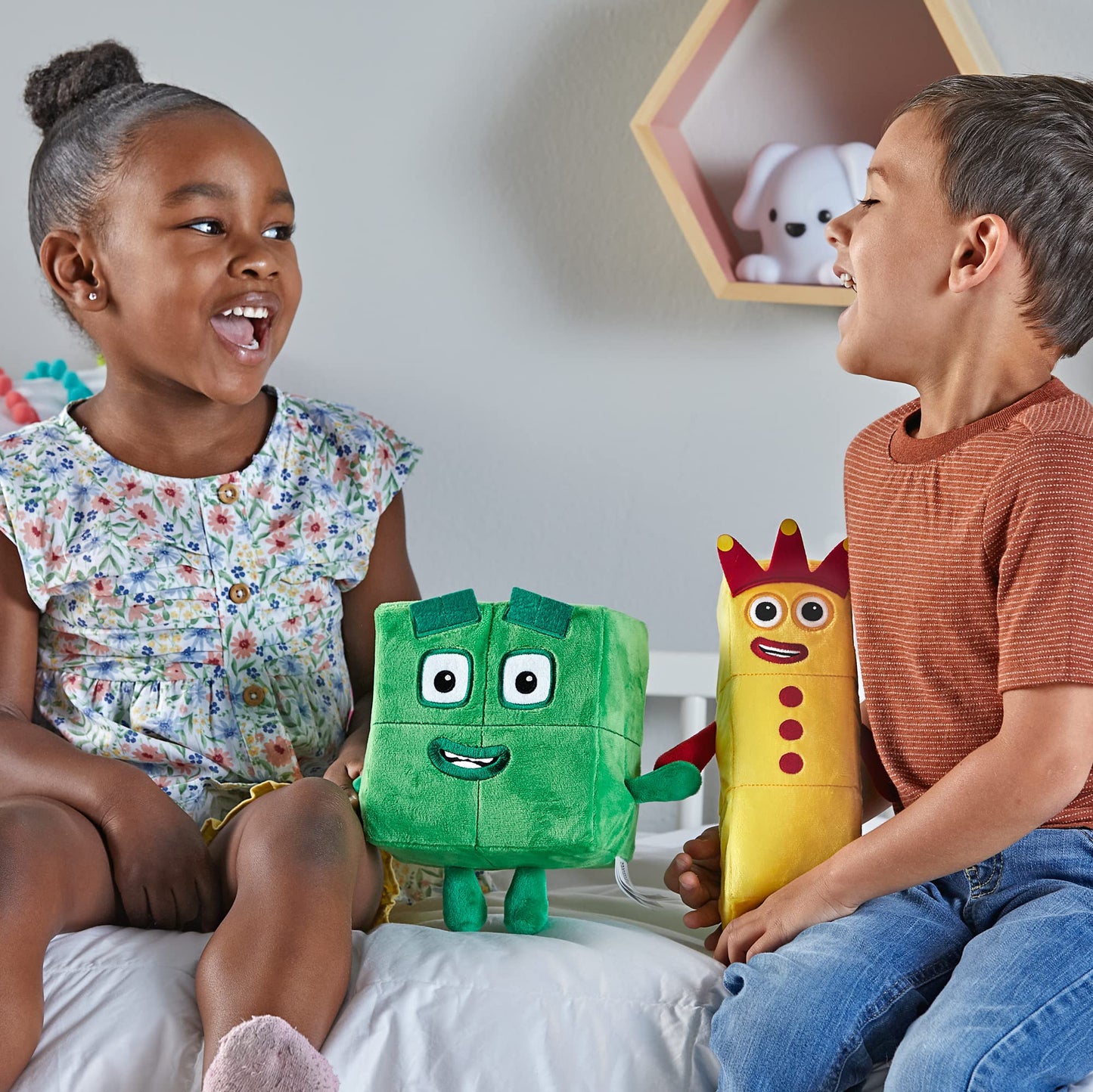 hand2mind Numberblocks Three and Four Playful Pals, Cartoon Plush Toys, Plush Figure Toy, Kids Stuffed Animals, Cute Plushies, Imaginative Play Soft Toys, Toddler Sensory Toys, Preschool Learning Toys