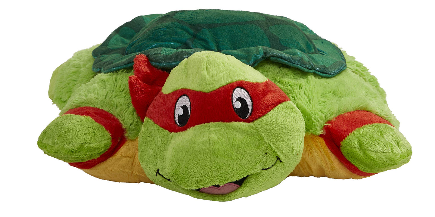 Pillow Pets Raphael TMNT, Nickelodeon Teenage Mutant Ninja Turtles Stuffed Animal Plush Toy, 16"