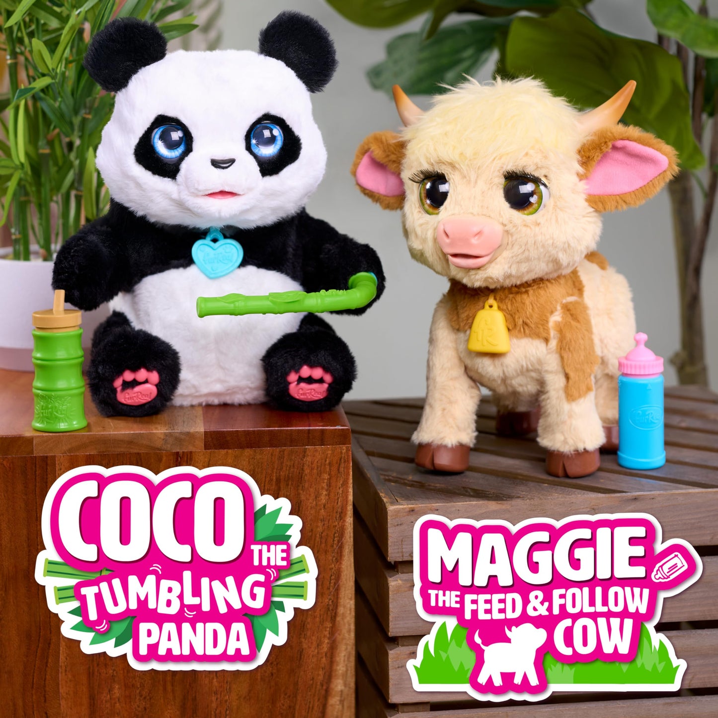 FurReal Maggie The Feed & Follow Cow, Kids Toys for Ages 4 Up, Gifts and Presents