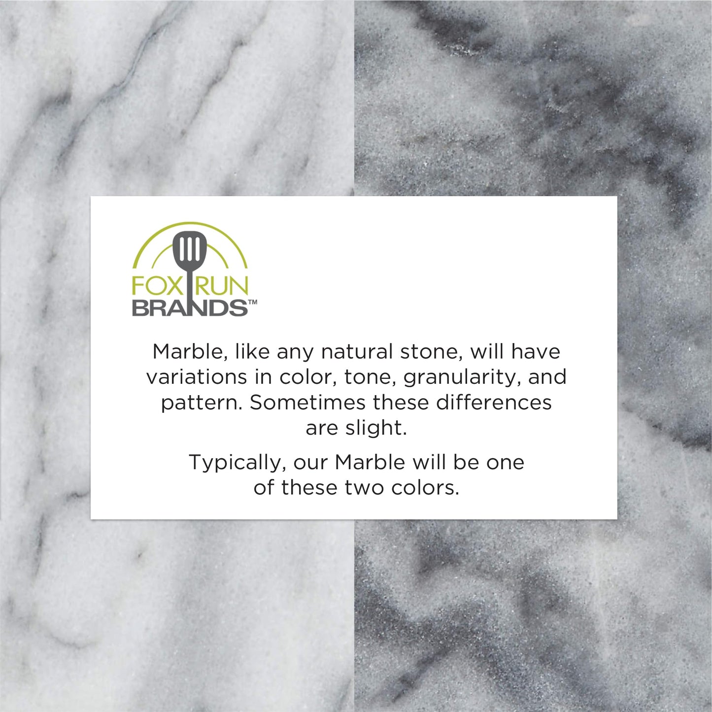 Fox Run 3829 Marble Pastry Board White, 16 x 20 x 0.75 inches